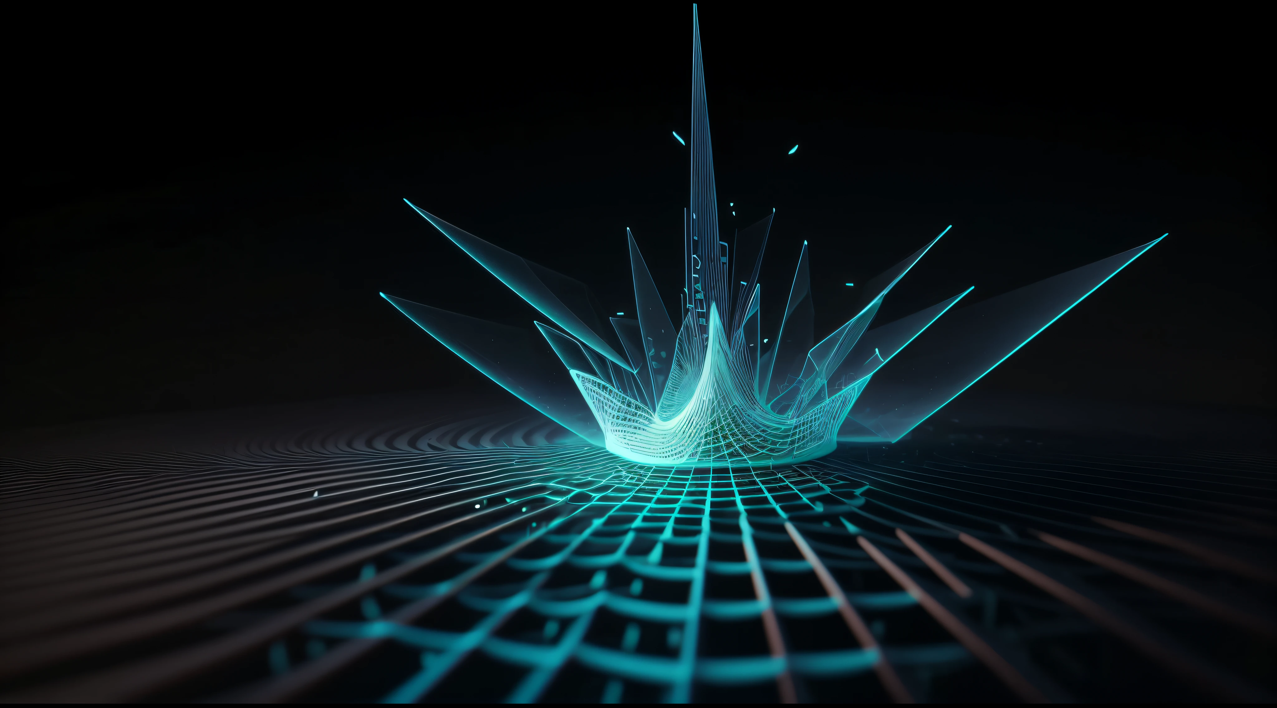 Engaging 3D visualization featuring stunning graphs、glinting
