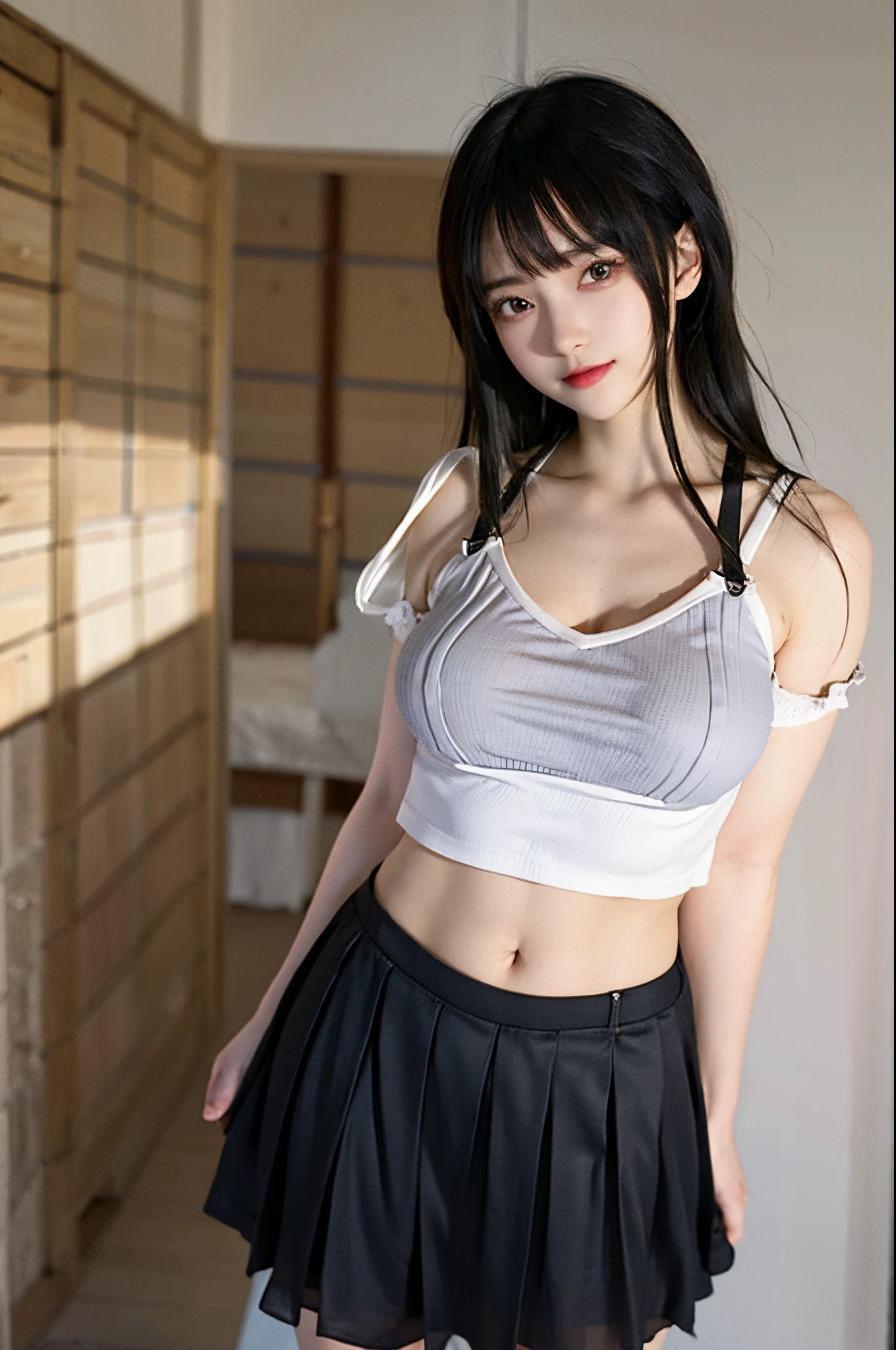 (A beautiful girl who violated the greatest taboo), Divine Punishment, High school girl wearing sailor suit, -faceutiful girl, Beautiful breasts, (((Beautiful girl in restraints))), Detailed eyes and face, Detailed hands
