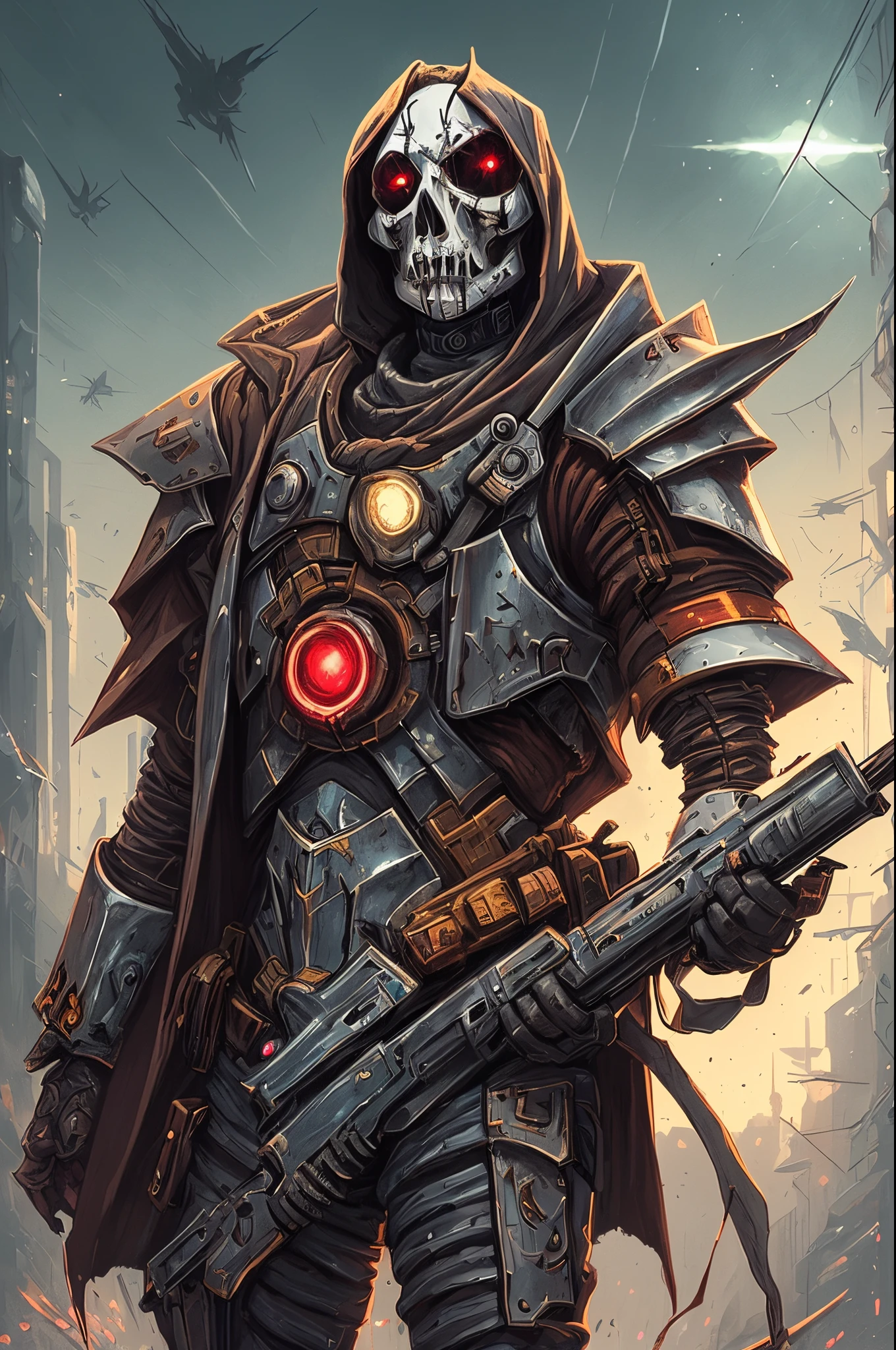 Undead knight cyberpunk