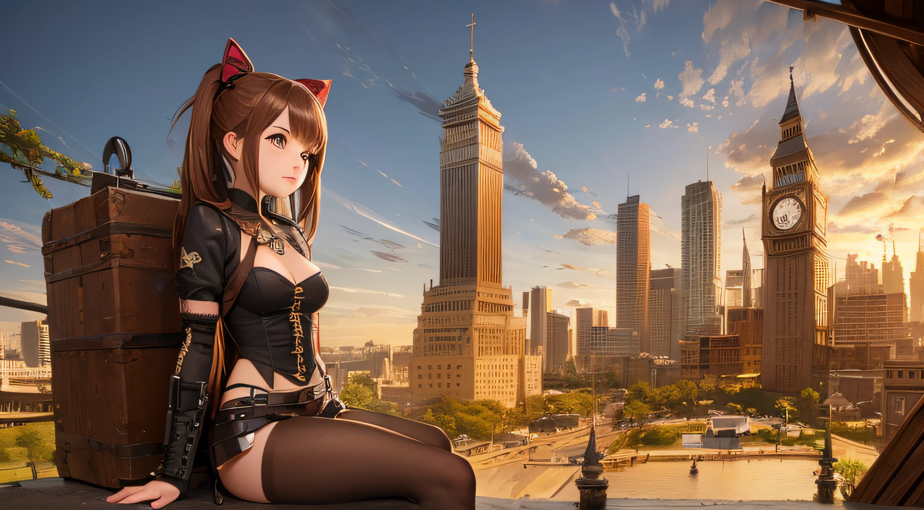 (obra prima) (perfection) (ultrarrealista) (sem defeitos) de anime, steampunk