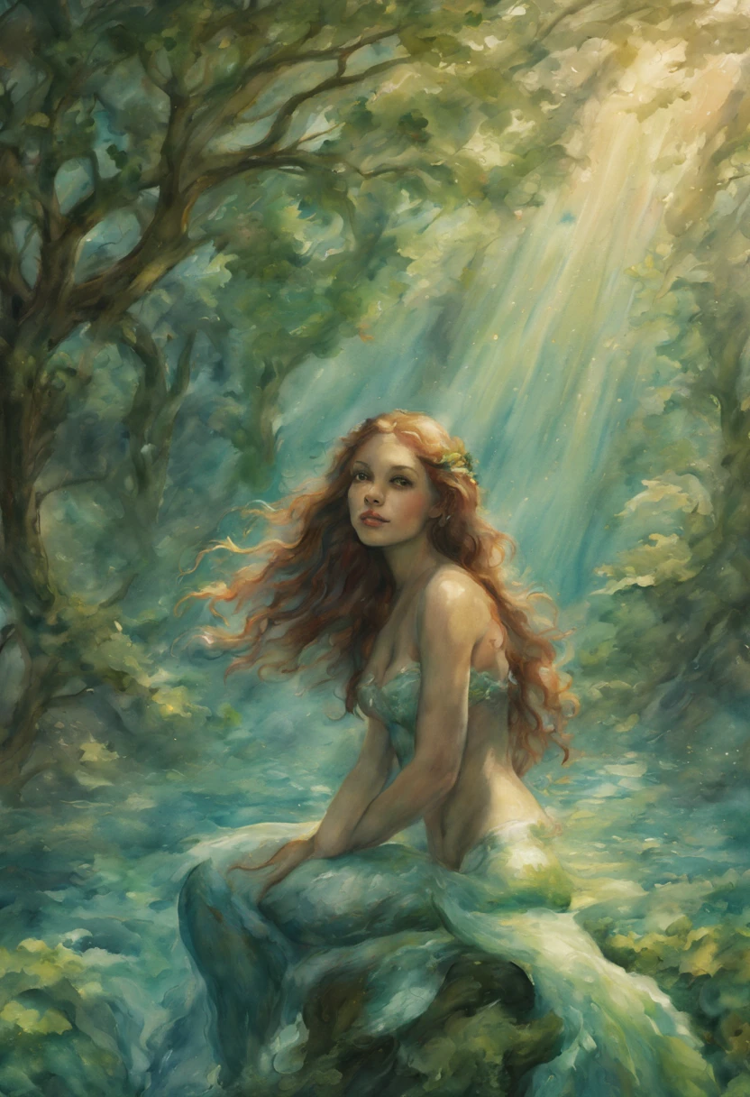 master part, best quality, Greek godess bathing in a lake in a forest below a star-filled night sky, appearing from paint to colored liquid oil, swirling ink, Cinematic lighting, Directed by: Karol Bak, Pose de corpo inteiro, ÂngelaBaby, ((pintura, lona, belas artes)), circunstanciado, (Arte de Fantasia), Fresco, ((Arte Digital)), (digital illustation), 4k, Colors of the Autun trend in ArtStation, trending in cgsociety, cinemactic, Agfacolor, low coloration, Norman Rockwell, Franz Xaver Winterhalter, Jeremy Mann, Artgerm, Ilya Kuvshinov, Anjos Cecile, Michael Garmash