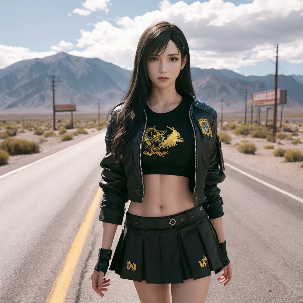 Tifa Lockhart, rosto delicado, rosto detalhado, sympathetic expression, corpo perfeito, corpo atletico, textura ultra realista