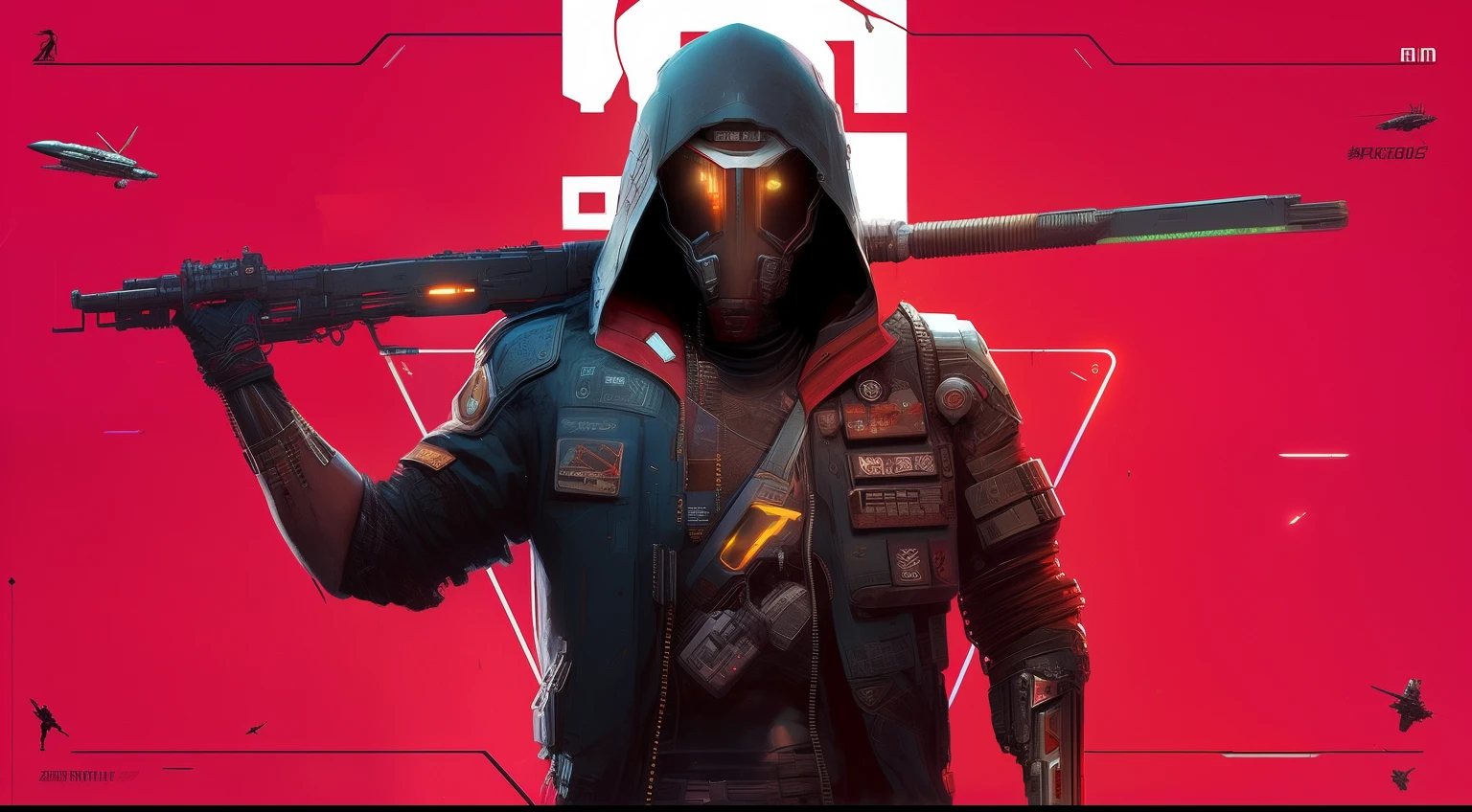 Arafad image of a man holding a baseball bat in his hand, 《cyberpunk 2077》, Show on the《Cyberpunk 2077》Curly, cyberpunk soldier, Crow in cyber armor, cyberpunk iron man, game button art, jet from valorant, in cyberpunk 2 0 7 7 cp 2 0 7 7, cyberpunk knight, cyberpunk assassin, craig mullins style
