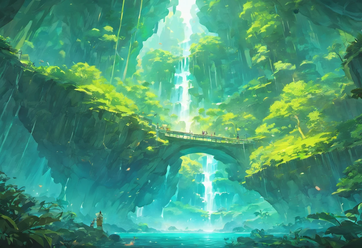 Group of flying islands, Many floating islands, Halo, game map, Hyrule, Ancient Fantasy Regional Map, Highly detailed map,Detailed Map, Height Map,world map、Isekai Map、Map of the Kingdom、Isekai Adventures K HD、meticulous、View from above, Spread up,Pixel art, Magical floating island, Castles and towers, Waterfall in the air, Pandora the Avatar