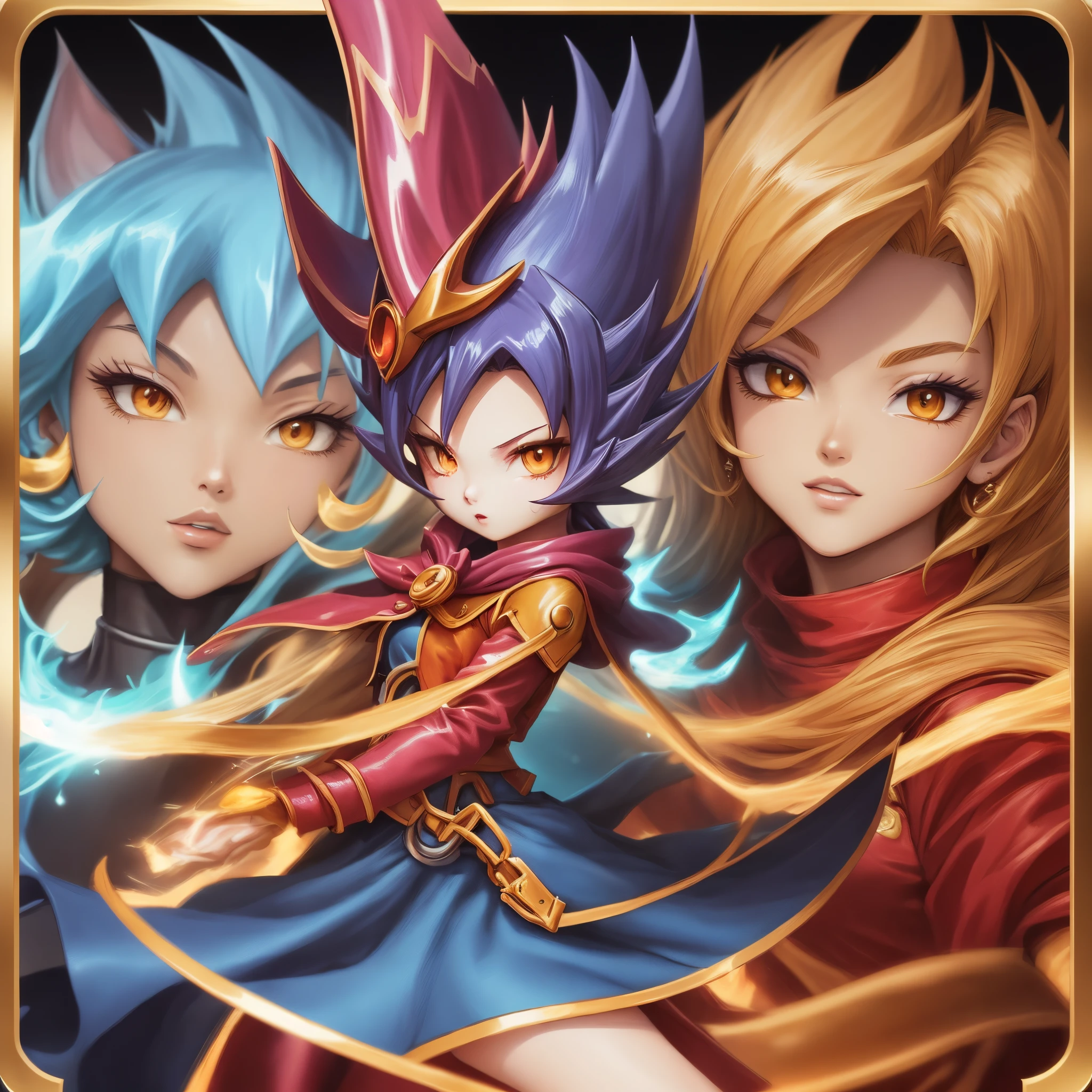 Yugioh card typa background warm colours
