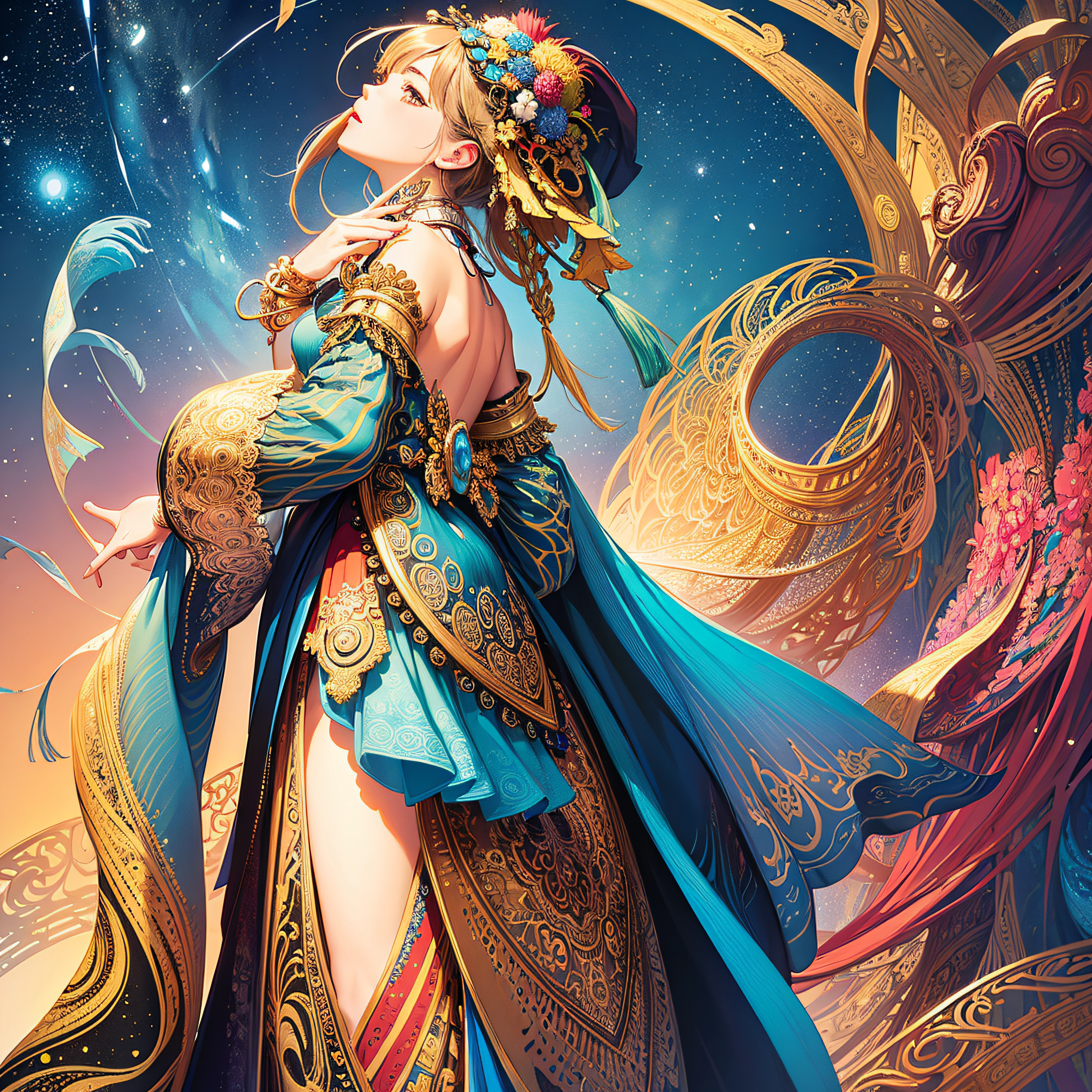 (​masterpiece、top-quality、top-quality、Official Art、Beautifully Aesthetic:1.2)、(1girl in)、ighly detailed、(Fractal Art:1.3)、colourfull、Supreme Detail
Waiting to start