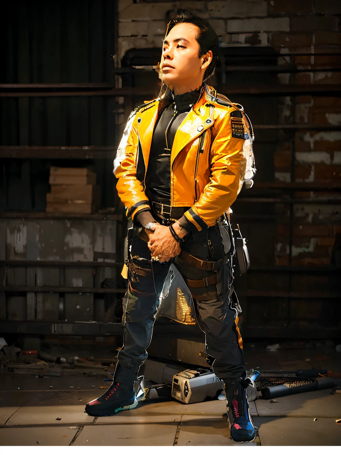 completar jaqueta cyberpunk