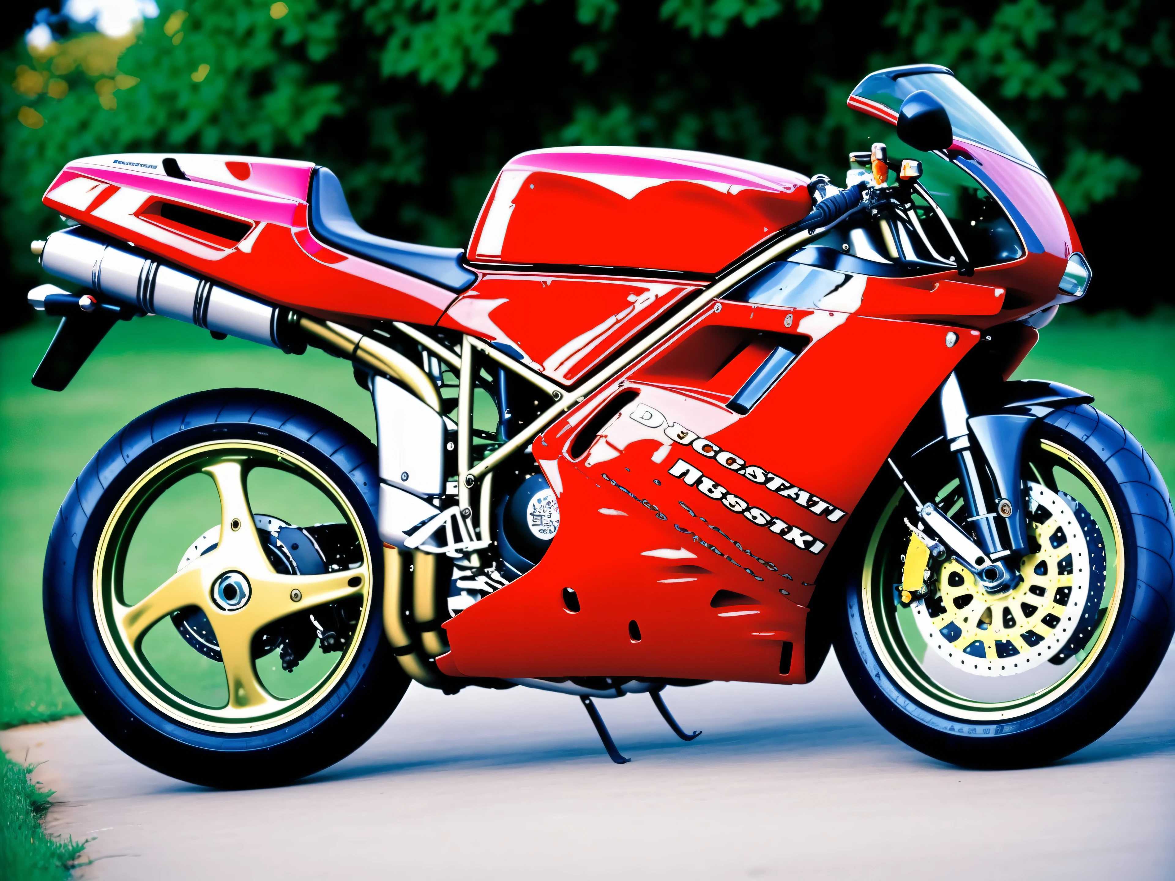 (masterpiece, best quality:1.3) 94Ducati916, 1994 world superbike championship winning ducati 916, ultra high details, photorealistic,