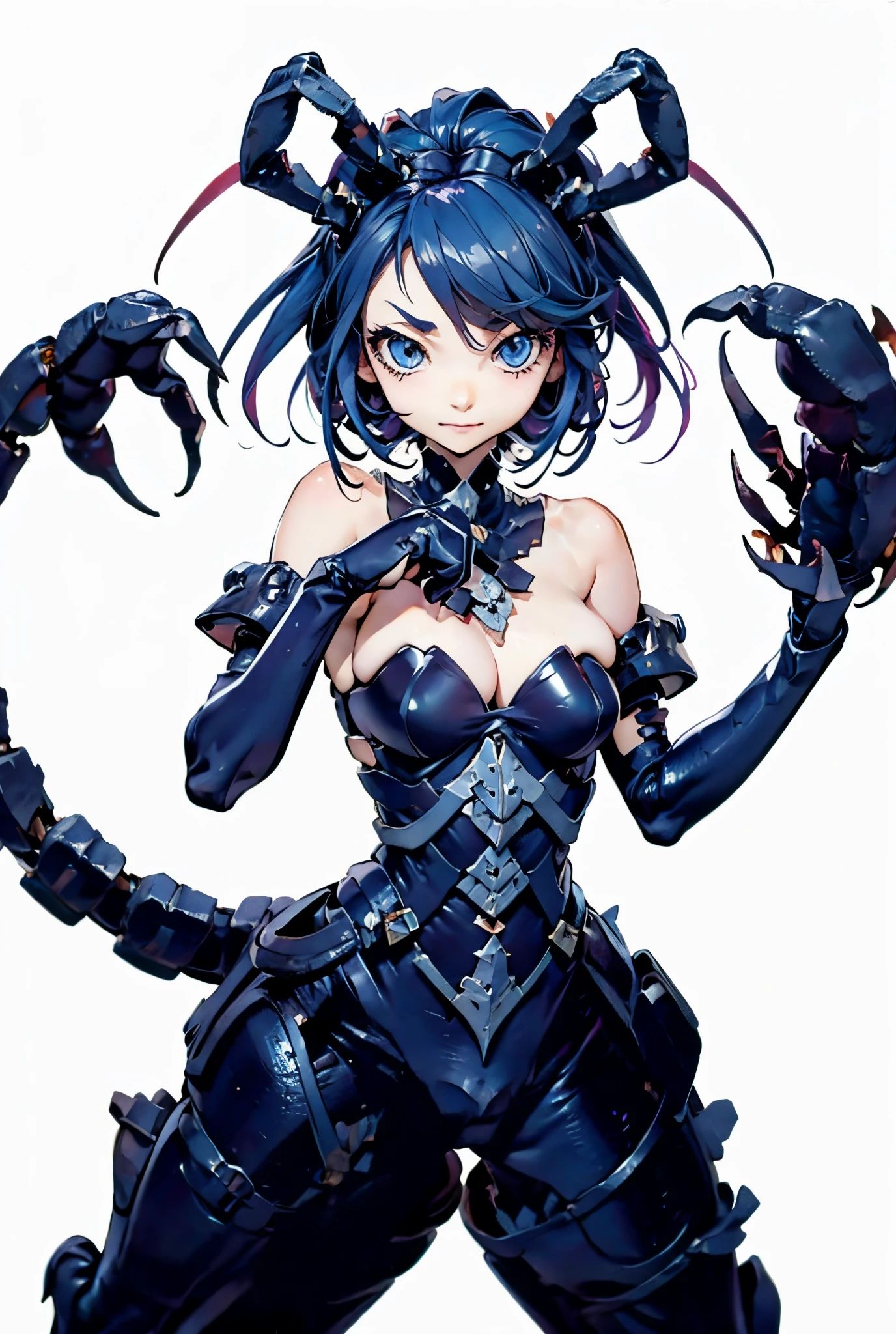 A humanoid scorpion. Female type. A bewitching look. anime style.