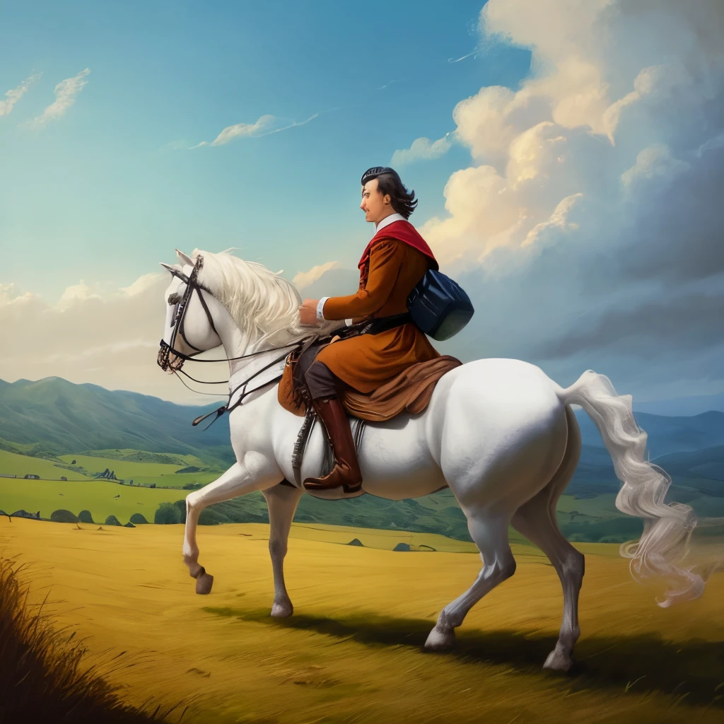 Heathcliff rides on the white horse