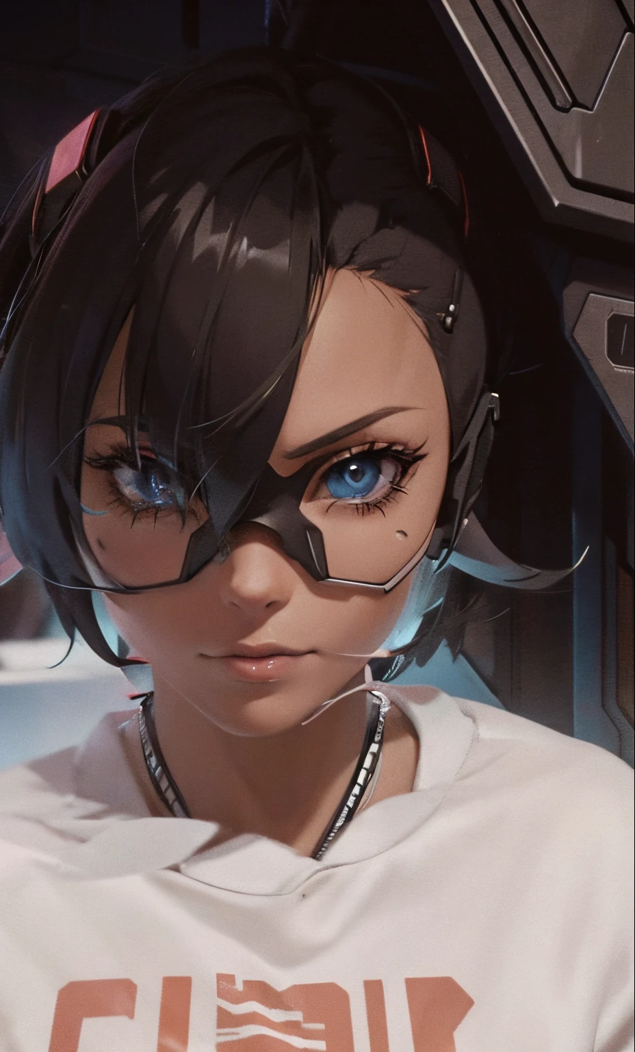 cyber punk perssonage,Anime style,Cold
