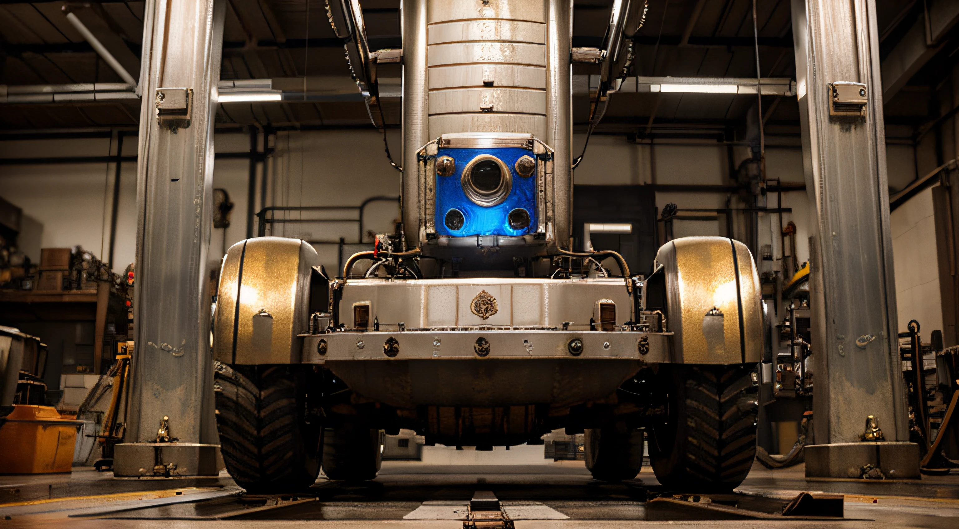 Robot maintenance equipment with strong metallic feel