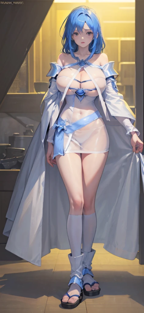 ((above shoulder,facial closeups)), Bigboobs, looking at viewert, ultra-realistic realism, Ghibli-style colors, Ghibli-style colors, japanese manga, Standing Picture, angle of view, foreshortening, foreshortening, 8K, super detailing,All women have big breasts,Endless realism, cellshading,,character sheets, reference sheet, Standing Picture, 8K, super detailing, 1080p, Women HD,femele, 16k, A high resolution, Best quality at best, high high quality, Anatomically correct, tmasterpiece, Acura, hyper HD,as elegant as a swan,unreal-engine, Ghibli-style colors, japanese manga, Standing Picture, angle of view,battle armor,ssee-through,Lace skirt,Blue hair,red - eyed,Sexy big breasts,Transparent tulle clothes