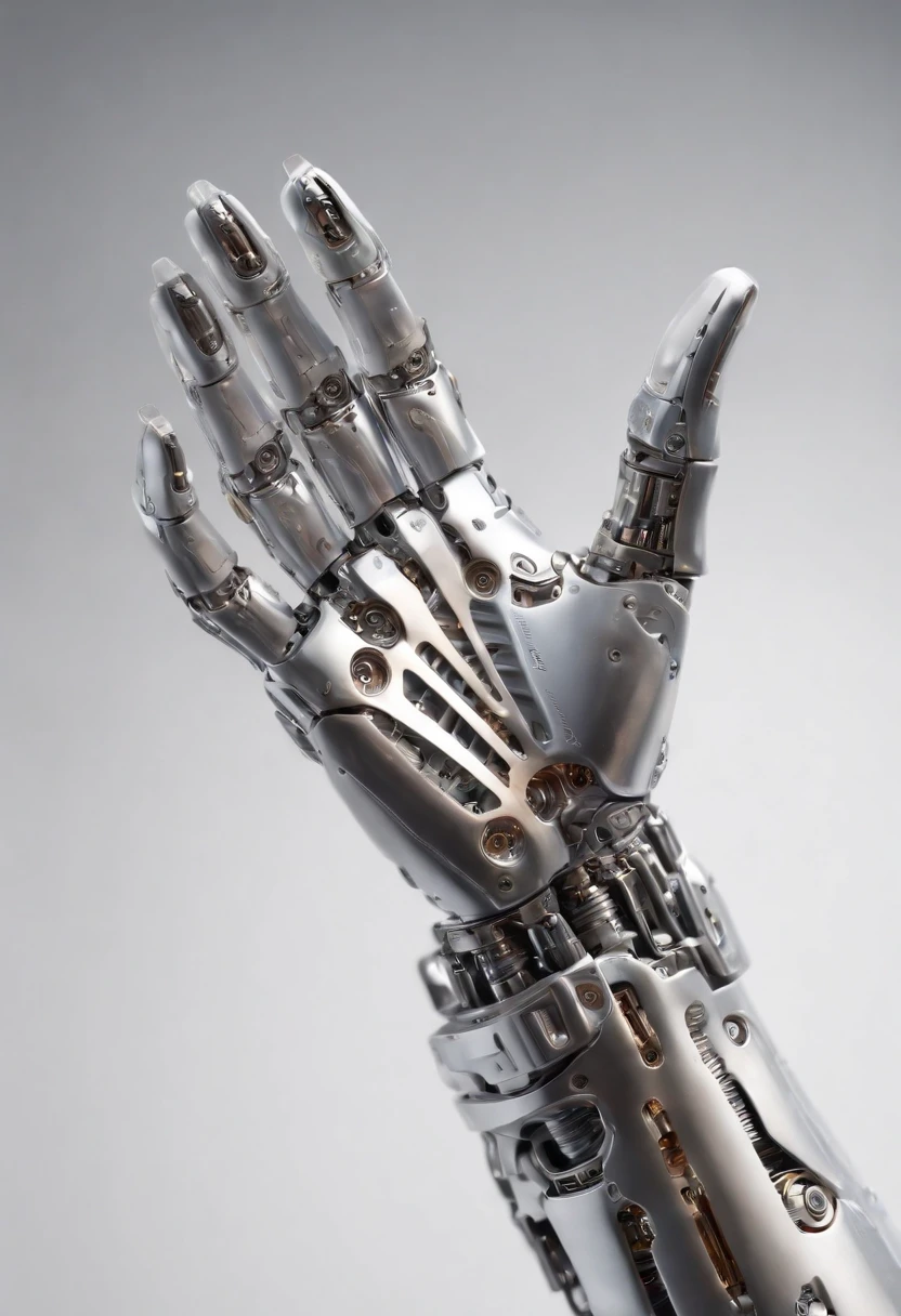 Envision an intriguing image where the subject is a beautiful robotic hand holding a pencil, captured with an exquisite focus on intricate details and a shallow depth of field. Dive into extreme micro-details to emphasize the mechanical intricacies of the hand, the sleek surfaces, and the futuristic design, all while highlighting the delicate grasp of the pencil.
Highlight the micro-details of the robotic hand, capturing the precision in its construction, the reflective surfaces, and the subtle variations in texture that define its futuristic aesthetics. Zoom in on elements like the play of light on metallic surfaces, the intricate joints, and the small details that contribute to the hand's technological allure.
Emphasize the shallow depth of field to bring the robotic hand and the pencil into sharp focus, allowing the futuristic background to blur. This technique draws attention to the advanced details of both the hand and the pencil, creating a visually striking composition that blends technology and creativity.
Consider the lighting to enhance the micro-details, using futuristic lighting sources to create a dynamic and visually appealing scene. Illuminate the robotic hand and the pencil with a mix of ambient and artificial light, casting shadows that add depth and accentuate the futuristic elements.
Imagine the robotic hand delicately holding the pencil in a pose that conveys both precision and artistic intent. Craft an intimate yet high-tech scene that not only captures the micro-details of the robotic hand but also evokes a sense of innovation, sophistication, and the seamless integration of technology and creativity.
This detailed prompt aims to inspire the creation of a highly detailed and macro-focused image featuring a beautiful robotic hand holding a pencil, with intricate details and a shallow depth of field against a futuristic background, creating a visually compelling composition that blends technology and artistic expression.