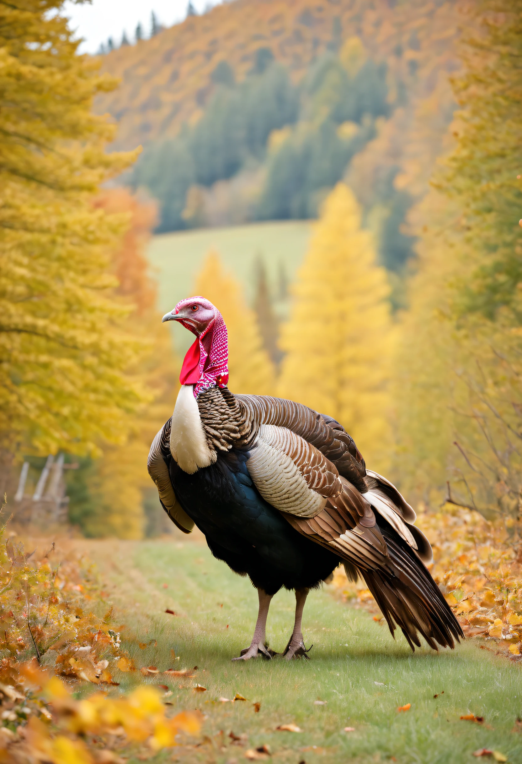 Woman chases turkey with knife,