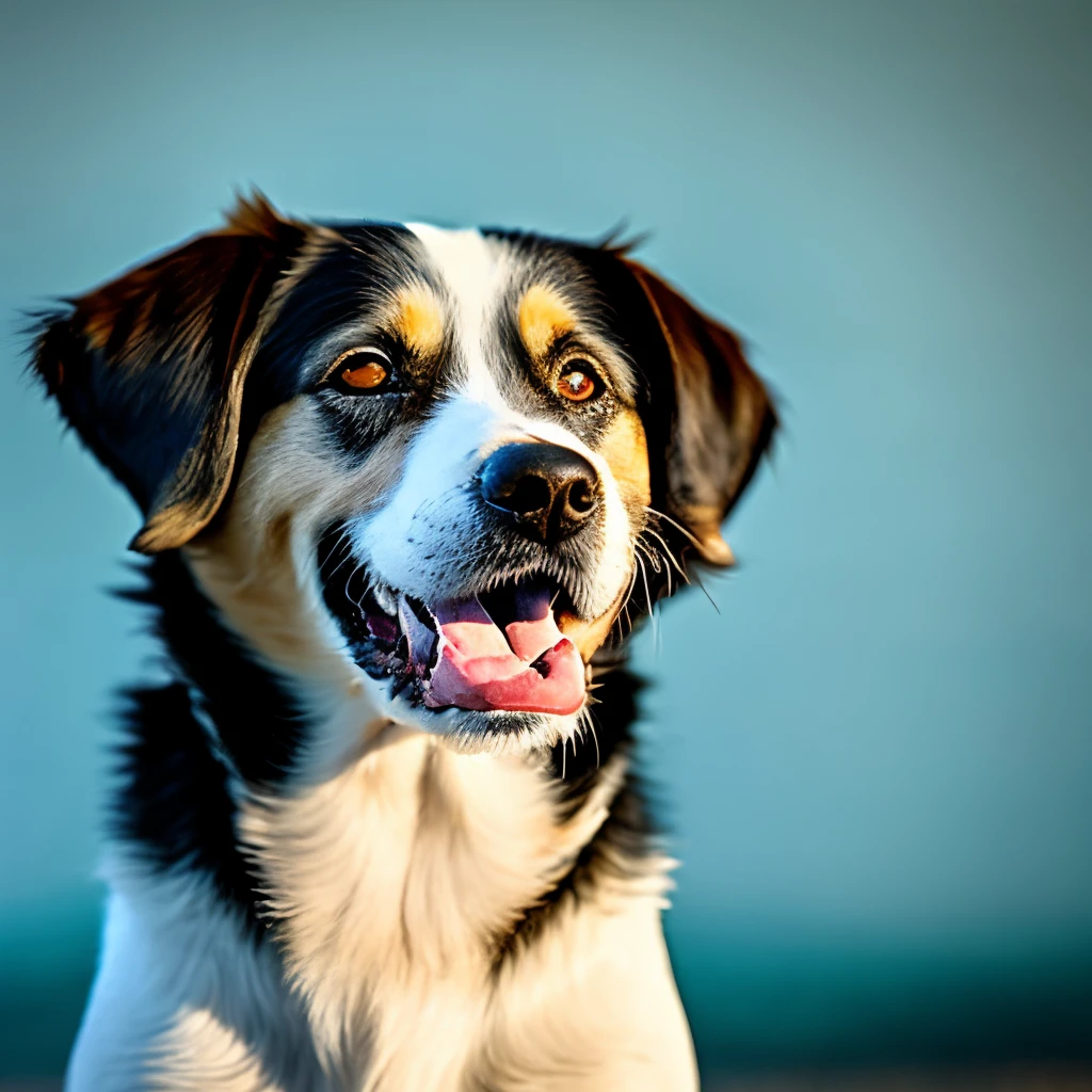 dog smiling
