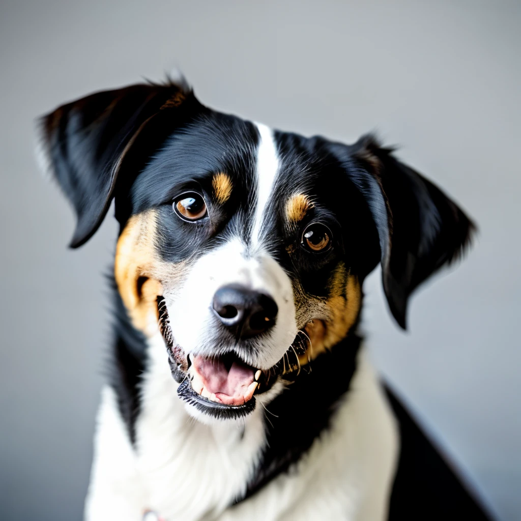 dog smiling