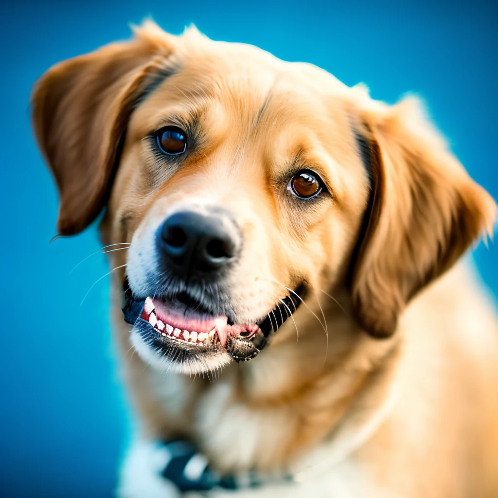 dog smiling