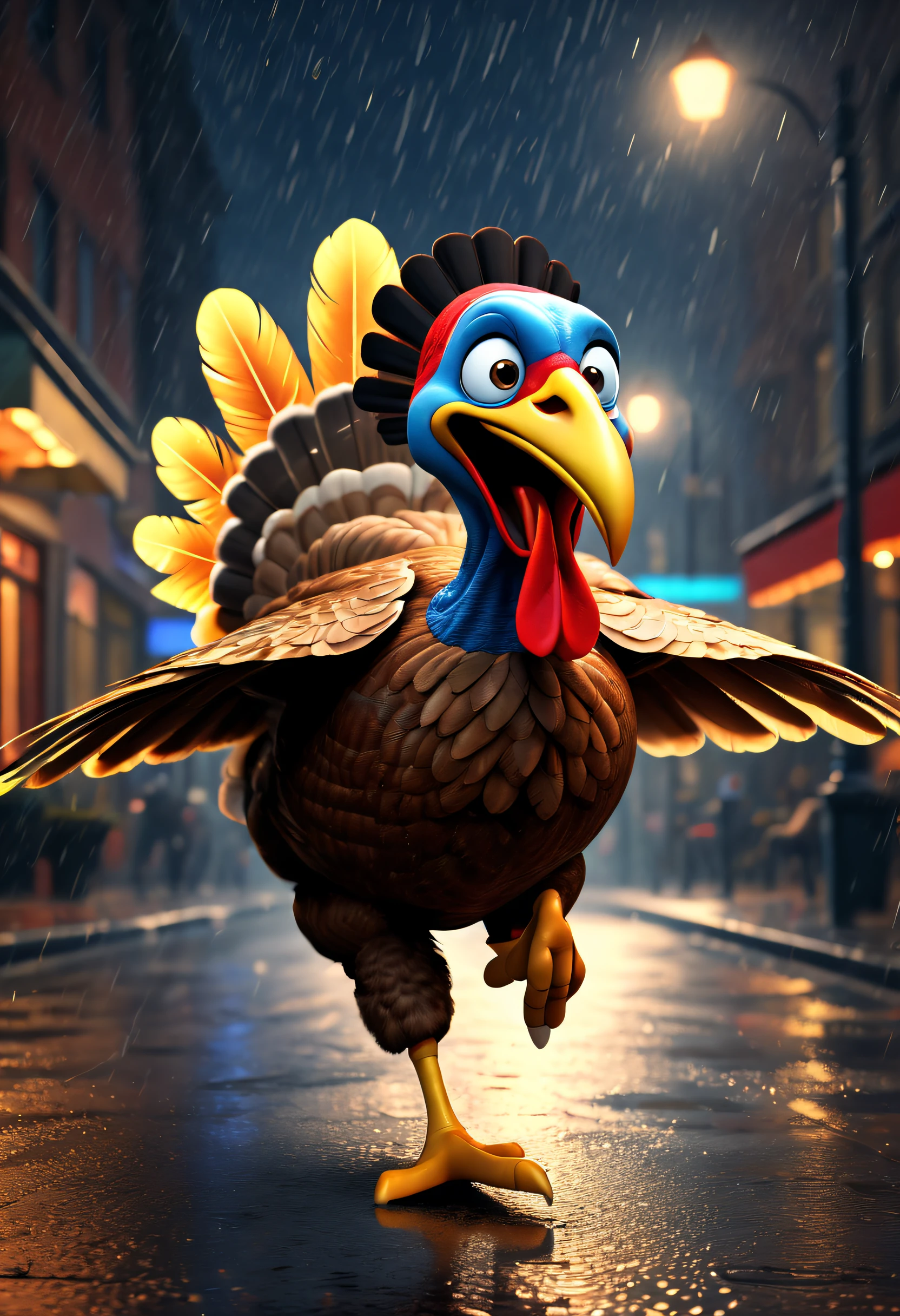 Thanksgiving，a turkey fighting，《Turkey Story》，Cartoon turkey, Pan, author：Stefan Girovsky, Pan, author：Alexander Giemsky, a handsome, gentlemen&#39;s dinner, wine, 2013, author：Jacob Galmain, 2014, 2 0 1 4, very coherent image, Roun, Part of Leondek style