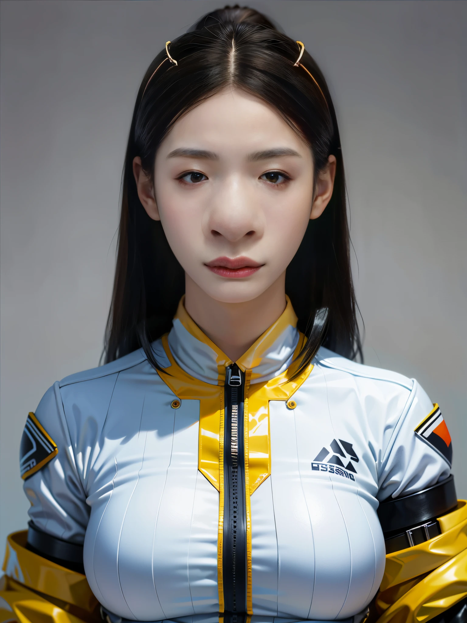 ((Better quality)), ((tmasterpiece)), (high detal: 1.3), ..3D, Machine gun in hand, Beautiful special forces shot (cyber punk perssonage:1.2), droid, woman with thick hair (camouflage uniform_校服:1.1), bulletproof vest, raincoat, digital (disguise: 1.3), HighDynamicRange (HighDynamicRange), Ray traching, NVIDIA RTX, 超高分辨率, Unreal 5, Underground spread, PBR textures, Post-processing, Anisotropy Filtering, depth of fields, maximum definition and sharpness, Many-Layer Textures, Albedo and reflection maps, Surface Coloring, Accurately simulate the interaction of light with materials, ideal proportions, octaneratingrendering, bicolor lighting, wide opening, Low ISO, White balance, the rule of thirds, 8K,
