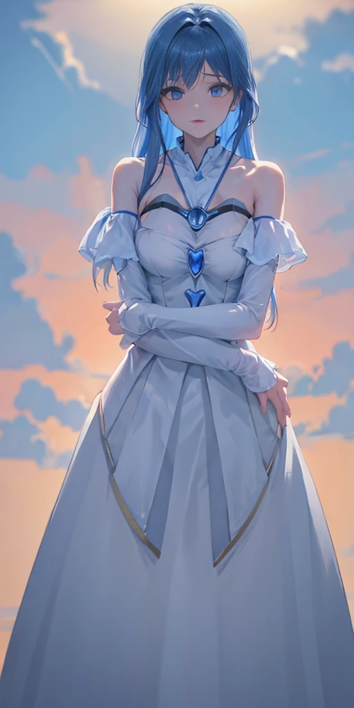 ((Above the shoulder,facial closeups)), Bigboobs, looking at viewert, ultra-realistic realism, Ghibli-style colors, Ghibli-style colors, japanese manga, Standing Picture, angle of view, foreshortening, foreshortening, 8K, super detailing,All women have big breasts,Endless realism, cellshading,,character sheets, reference sheet, Standing Picture, 8K, super detailing, 1080p, Women's HD,femele, 16k, A high resolution, Best quality, high high quality, Anatomically correct, tmasterpiece, Acura, hyper HD,as elegant as a swan,unreal-engine, Ghibli-style colors, japanese manga, Standing Picture, angle of view,battle armor,ssee-through,Lace skirt,Blue hair,Red-eyed,Sexy big breasts,Transparent tulle clothes