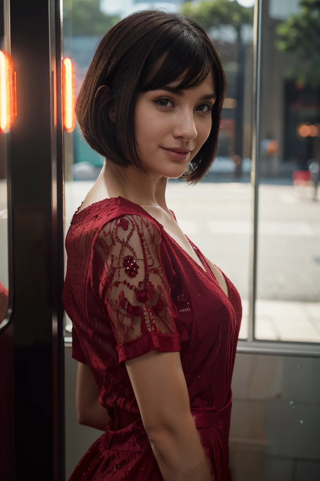 Red dress