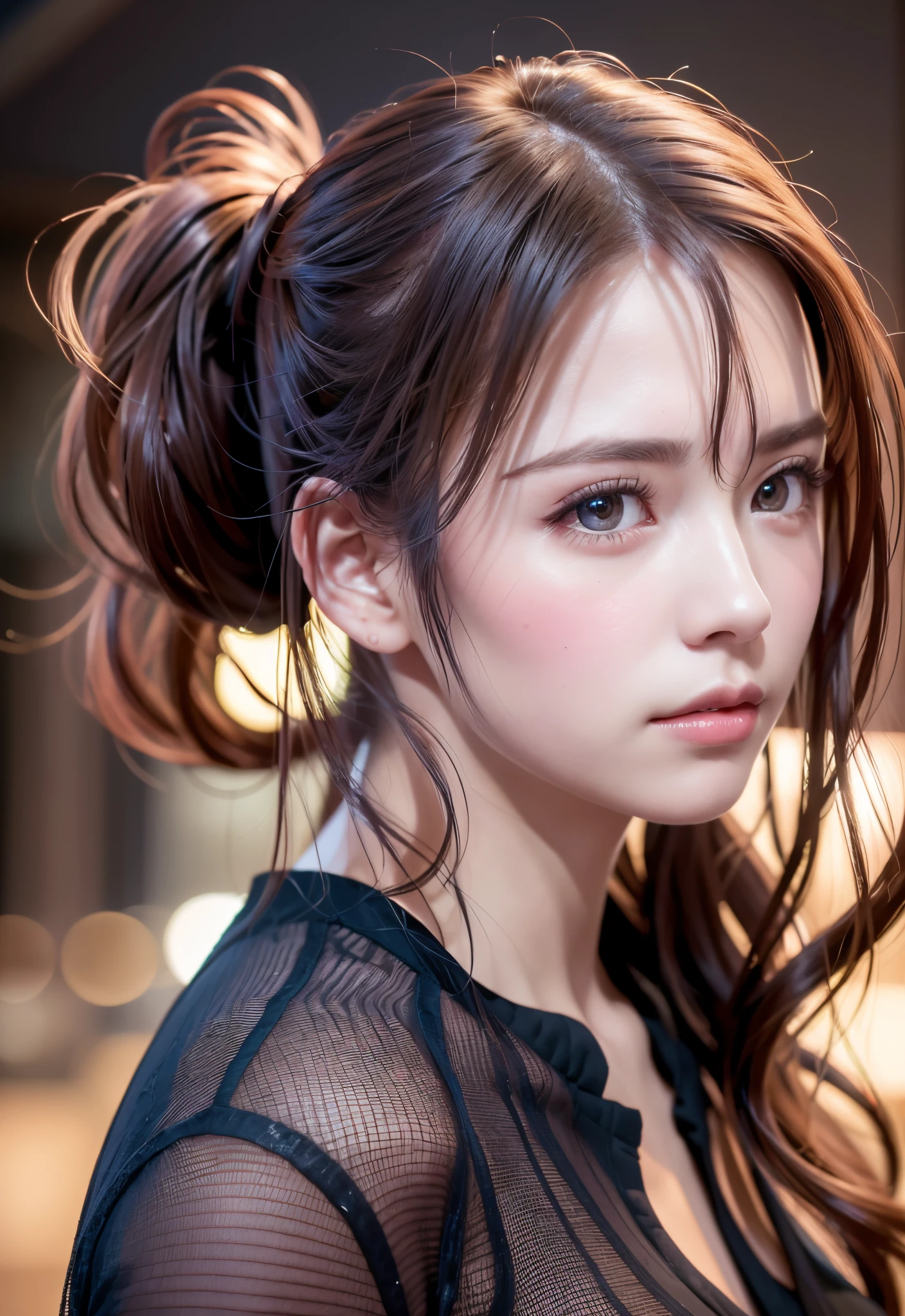((Beautiful Face:1.4)), (Purelos Face_v1: 1.0), Half Body,(An unbeatable masterpiece, Side light, Fine and beautiful eyes: 1.2), ultra-Realistic 8k CG, Perfect artwork, Upper Body, Shiny Hair, Glowing Eyes, Glowing Skin, Realistic, 3D Face, Underbust, Huge breasts, Perfect female figure, Mature Woman, Mature Woman, Tight waist, Looking at the audience, race, race trim, Fascinating pose, Sexy pose, Fascinating, reputation, nice, luxury, jewelry, gem, Money, Silver, diamond, Glitter, sapphire, Ruby, Emerald, Pearl, amber, obsidian,