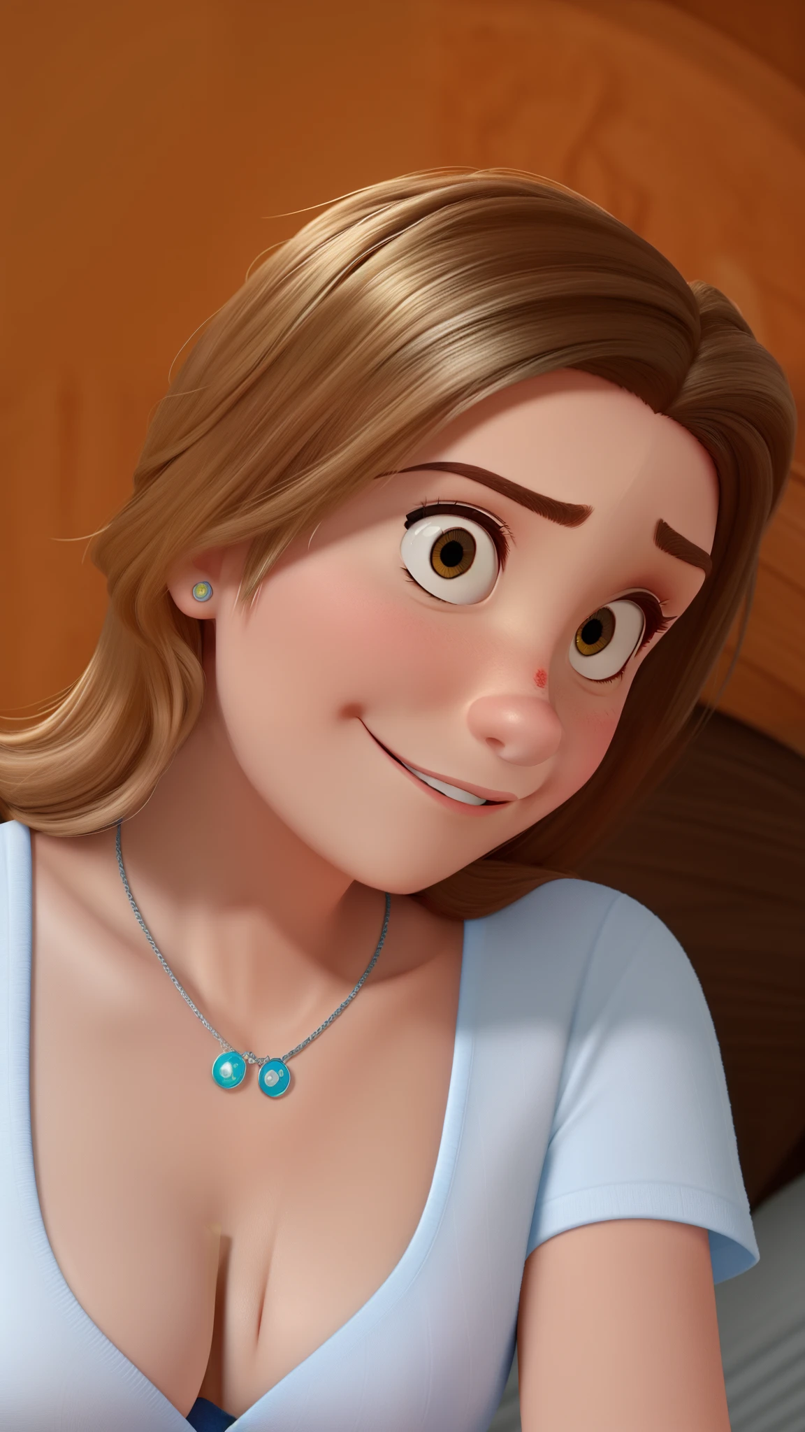 Uma mulher estilo Pixar, de alta qualidade, melhor qualidade