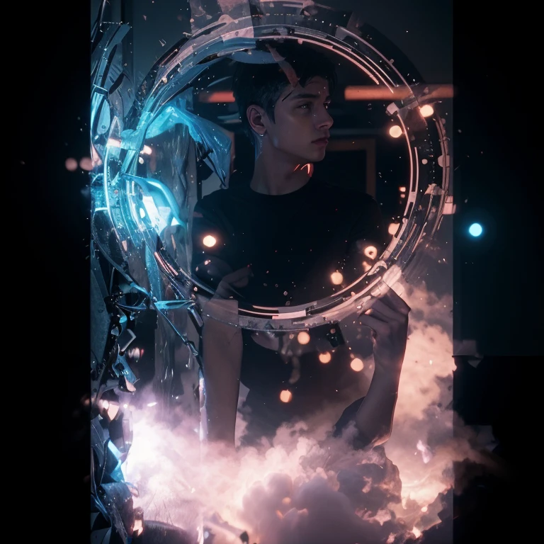 Change background cyberpunk handsam boy realstic face,8k,ultra realstic