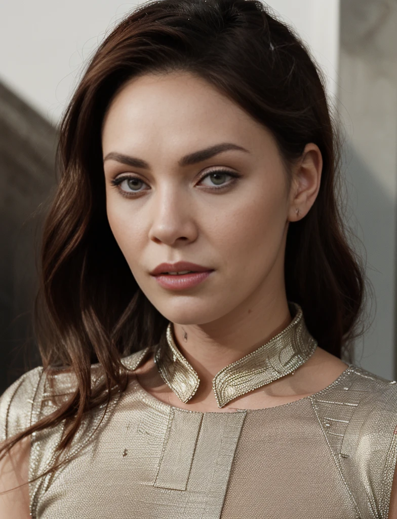 This dream woman radiates impressive beauty, die eine perfekte Mischung aus Megan Fox und Scarlett Johansson ist. Mit ihren sinnlichen roten Haaren zieht sie alle Blicke auf sich. Ihre Augen sind tief und fesselnd, umrahmt von vollen, dunklen Wimpern. Ein harmonisches Gesicht, characterized by fine contours and full lips, verleiht ihr eine zeitlose Eleganz. The graceful posture and a well-proportioned figure complete the image of this fascinating dream woman.