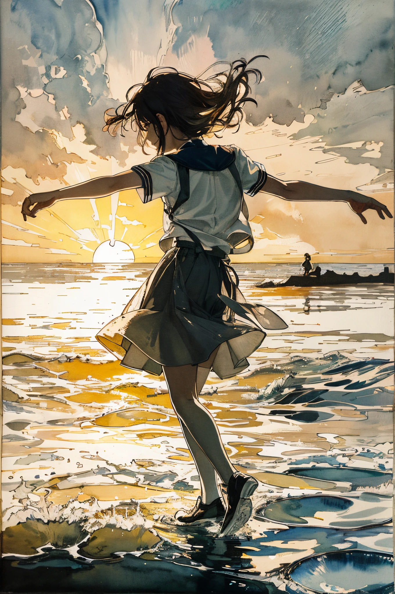 school uniform silhouette