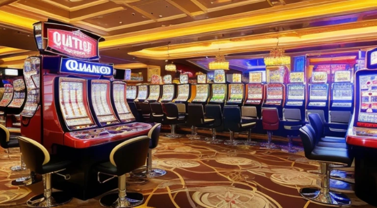 ((beste-Qualit, 10, masterpiece: 1.3)), 1girls, Slim Abs Beauty: 1.3, (Hairstyle Casual, large boobs: 1.2), dress: 1.1, Super Fine Face, delicate eyes, 二重まぶた, smile, (The slot machine sign has the number 369....),(Play Slot Machines,PG slot game name),(Random background,In casinos,VIP casino room, Modern Casino Console, Modern Slot Machines )