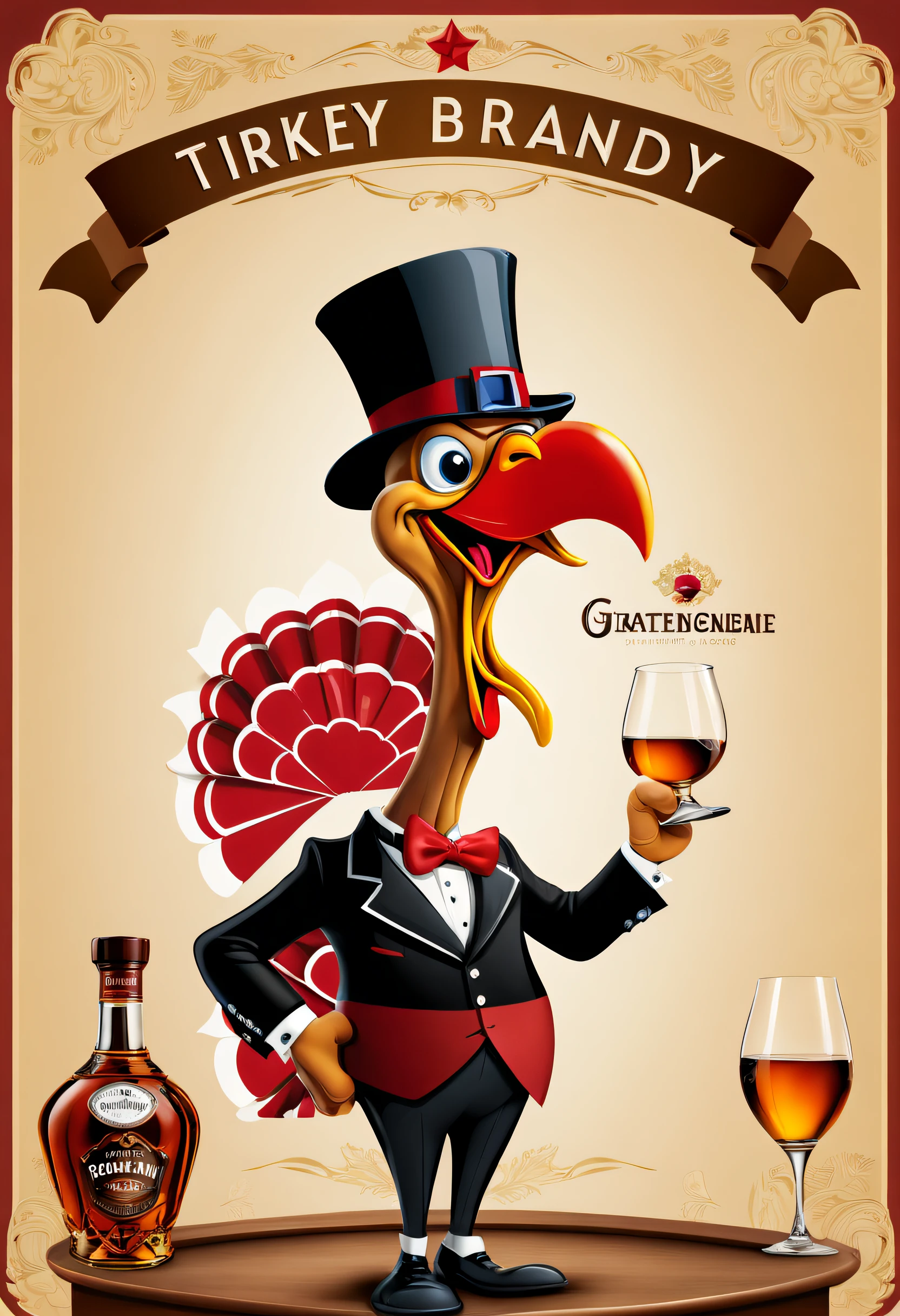 Thanksgiving，a turkey fighting，《Turkey Story》，Cartoon turkey, Pan, author：Stefan Girovsky, Pan, author：Alexander Giemsky, a handsome, gentlemen&#39;s dinner, wine, 2013, author：Jacob Galmain, 2014, 2 0 1 4, very coherent image, Roun, Part of Leondek style