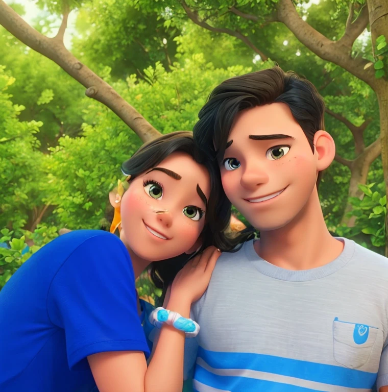 Realistic disney love couple..cute girl and handsome boy High quality image cartoon disney couple love 3D looking gorgeous smooth image