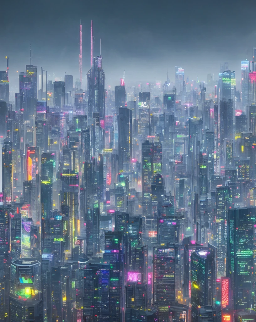 cyberpunk city