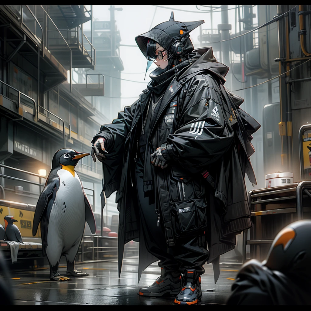 Penguin Cyberpunk 8K