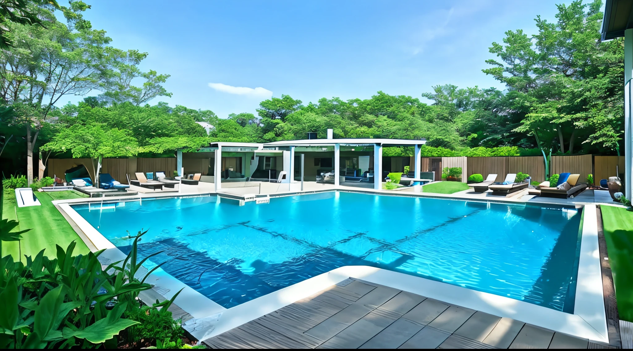 Smart Pools: Integration with smart home technology for features like automated temperature control, lighting, and water features.