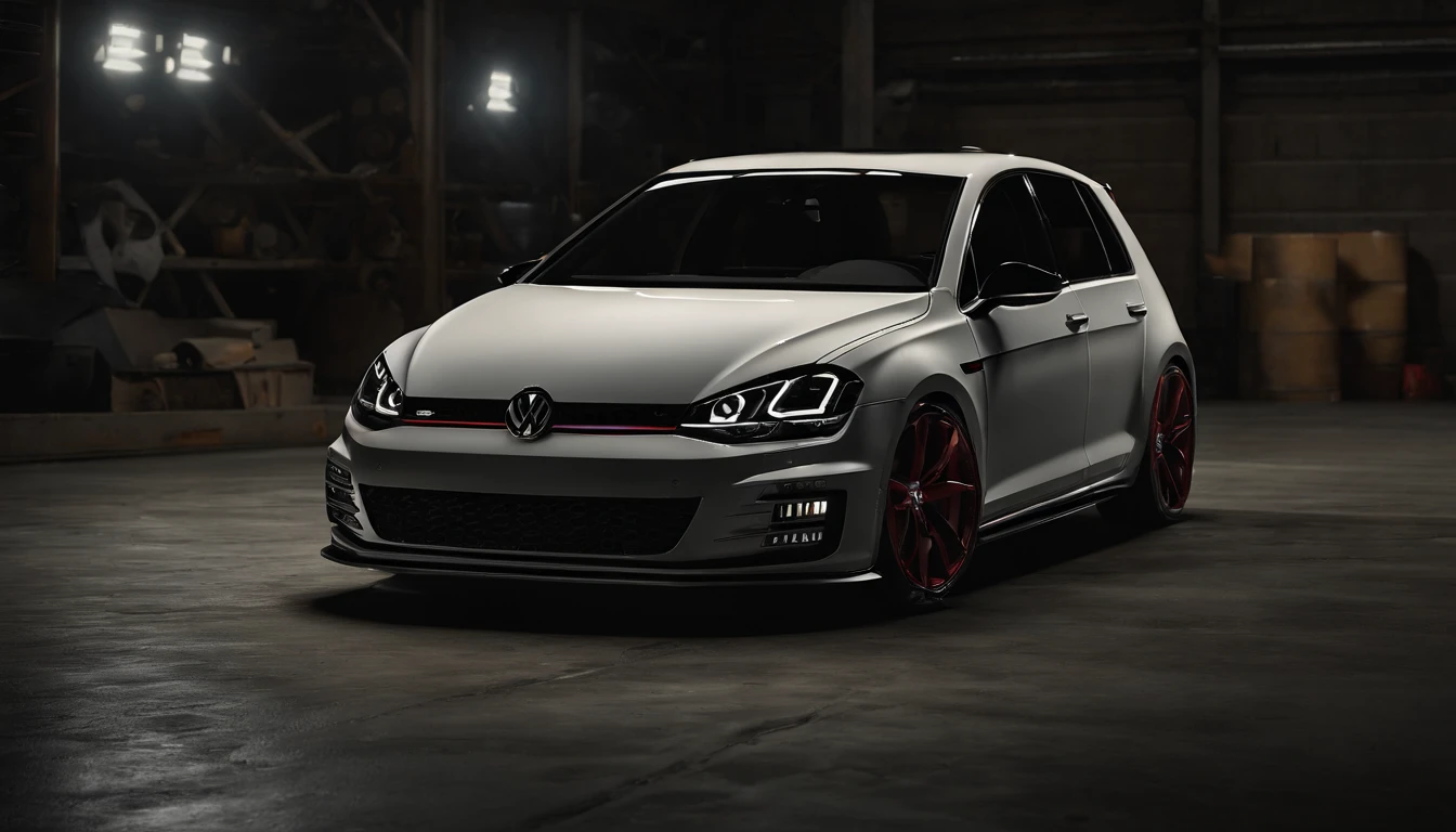 Visualize an extraordinary scene featuring a highly modified Mk7 Volkswagen Golf parked in a low-light garage, with the perfect amount of light illuminating the car. Dive into extreme micro-details to showcase the intricacies of the modifications, the sleek lines, and the overall design, creating a visually stunning image rendered with Octane Render.
Highlight the micro-details of the modified Mk7 Volkswagen Golf, focusing on the customized elements such as body kits, spoilers, rims, and other enhancements. Zoom in on the fine details of the paint job, reflections, and the unique features that make this Golf stand out.
Emphasize the lighting to enhance the micro-details, using carefully placed light sources to cast shadows that add depth and dimension to the modified Golf. Utilize Octane Render to create an image with realistic lighting, capturing the play of light on the car's surfaces and highlighting the intricate modifications.
Consider the environment of the low-light garage, using subtle ambient light to illuminate the surroundings and create a moody atmosphere. Use extreme attention to detail to capture the nuances of the garage setting, including textures on the floor, walls, and any additional elements that contribute to the overall scene.
Imagine the modified Mk7 Volkswagen Golf parked in a visually appealing pose, showcasing its modifications and unique features. Craft an image that not only captures the micro-details of the car but also conveys the essence of automotive customization and meticulous design.
This detailed prompt aims to inspire the creation of a highly detailed and macro-focused image featuring a modified Mk7 Volkswagen Golf GTI parked in a low-light garage, with intricate details, realistic lighting, and an overall visually stunning composition rendered with Octane Render.