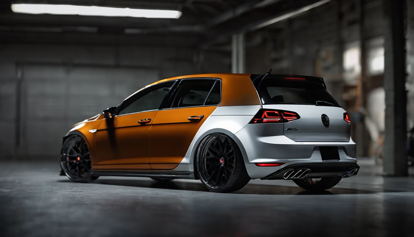 Visualize an extraordinary scene featuring a highly modified Mk7 Volkswagen Golf parked in a low-light garage, with the perfect amount of light illuminating the car. Dive into extreme micro-details to showcase the intricacies of the modifications, the sleek lines, and the overall design, creating a visually stunning image rendered with Octane Render.
Highlight the micro-details of the modified Mk7 Volkswagen Golf, focusing on the customized elements such as body kits, spoilers, rims, and other enhancements. Zoom in on the fine details of the paint job, reflections, and the unique features that make this Golf stand out.
Emphasize the lighting to enhance the micro-details, using carefully placed light sources to cast shadows that add depth and dimension to the modified Golf. Utilize Octane Render to create an image with realistic lighting, capturing the play of light on the car's surfaces and highlighting the intricate modifications.
Consider the environment of the low-light garage, using subtle ambient light to illuminate the surroundings and create a moody atmosphere. Use extreme attention to detail to capture the nuances of the garage setting, including textures on the floor, walls, and any additional elements that contribute to the overall scene.
Imagine the modified Mk7 Volkswagen Golf parked in a visually appealing pose, showcasing its modifications and unique features. Craft an image that not only captures the micro-details of the car but also conveys the essence of automotive customization and meticulous design.
This detailed prompt aims to inspire the creation of a highly detailed and macro-focused image featuring a modified Mk7 Volkswagen Golf GTI parked in a low-light garage, with intricate details, realistic lighting, and an overall visually stunning composition rendered with Octane Render.