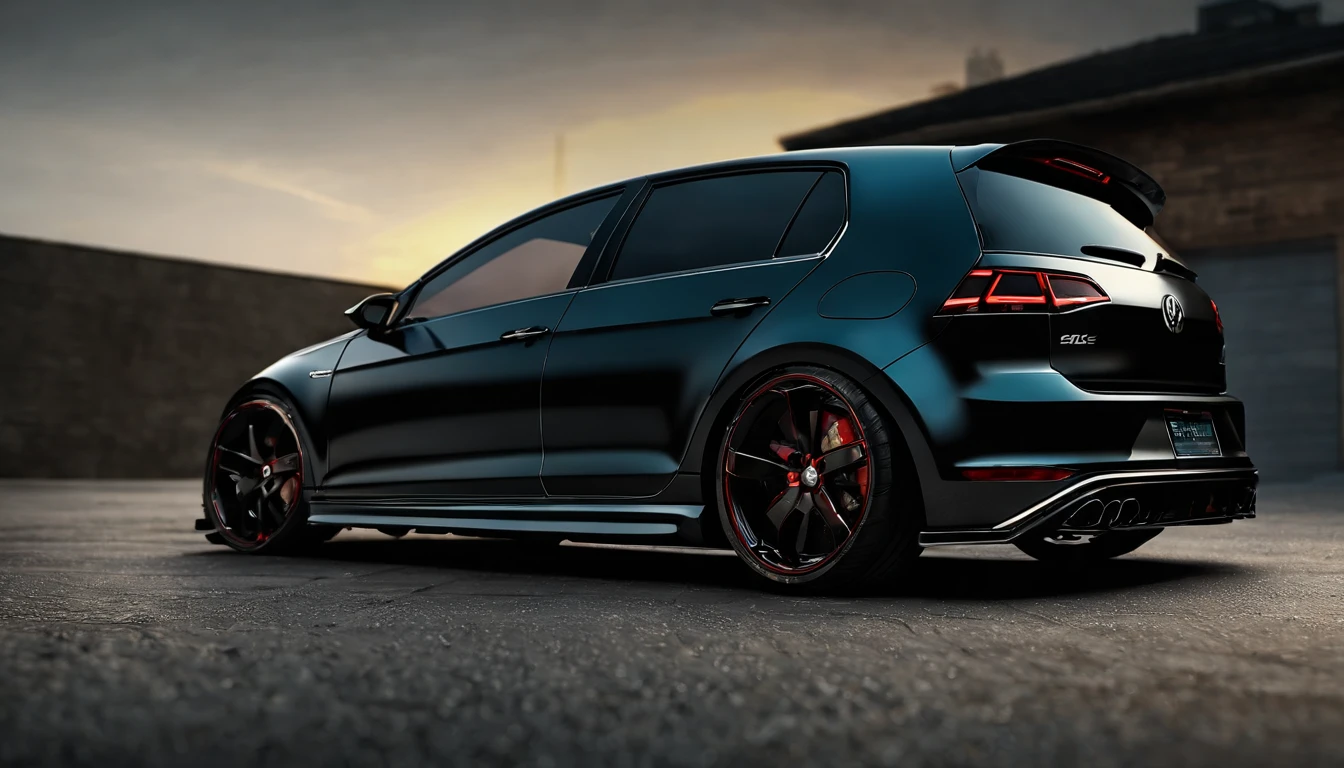 Visualize an extraordinary scene featuring a highly modified Mk7 Volkswagen Golf parked in a low-light garage, with the perfect amount of light illuminating the car. Dive into extreme micro-details to showcase the intricacies of the modifications, the sleek lines, and the overall design, creating a visually stunning image rendered with Octane Render.

Highlight the micro-details of the modified Mk7 Volkswagen Golf, focusing on the customized elements such as body kits, spoilers, rims, and other enhancements. Zoom in on the fine details of the paint job, reflections, and the unique features that make this Golf stand out.

Emphasize the lighting to enhance the micro-details, using carefully placed light sources to cast shadows that add depth and dimension to the modified Golf. Utilize Octane Render to create an image with realistic lighting, capturing the play of light on the car's surfaces and highlighting the intricate modifications.

Consider the environment of the low-light garage, using subtle ambient light to illuminate the surroundings and create a moody atmosphere. Use extreme attention to detail to capture the nuances of the garage setting, including textures on the floor, walls, and any additional elements that contribute to the overall scene.

Imagine the modified Mk7 Volkswagen Golf parked in a visually appealing pose, showcasing its modifications and unique features. Craft an image that not only captures the micro-details of the car but also conveys the essence of automotive customization and meticulous design.

This detailed prompt aims to inspire the creation of a highly detailed and macro-focused image featuring a modified Mk7 Volkswagen Golf GTI parked in a low-light garage, with intricate details, realistic lighting, and an overall visually stunning composition rendered with Octane Render.