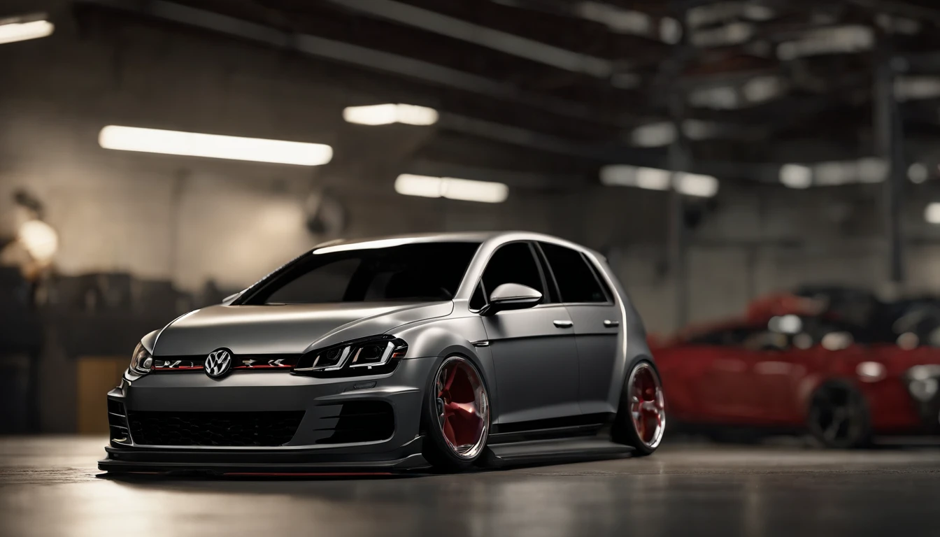 Visualize an extraordinary scene featuring a highly modified Mk7 Volkswagen Golf parked in a low-light garage, with the perfect amount of light illuminating the car. Dive into extreme micro-details to showcase the intricacies of the modifications, the sleek lines, and the overall design, creating a visually stunning image rendered with Octane Render.
Highlight the micro-details of the modified Mk7 Volkswagen Golf, focusing on the customized elements such as body kits, spoilers, rims, and other enhancements. Zoom in on the fine details of the paint job, reflections, and the unique features that make this Golf stand out.
Emphasize the lighting to enhance the micro-details, using carefully placed light sources to cast shadows that add depth and dimension to the modified Golf. Utilize Octane Render to create an image with realistic lighting, capturing the play of light on the car's surfaces and highlighting the intricate modifications.
Consider the environment of the low-light garage, using subtle ambient light to illuminate the surroundings and create a moody atmosphere. Use extreme attention to detail to capture the nuances of the garage setting, including textures on the floor, walls, and any additional elements that contribute to the overall scene.
Imagine the modified Mk7 Volkswagen Golf parked in a visually appealing pose, showcasing its modifications and unique features. Craft an image that not only captures the micro-details of the car but also conveys the essence of automotive customization and meticulous design.
This detailed prompt aims to inspire the creation of a highly detailed and macro-focused image featuring a modified Mk7 Volkswagen Golf GTI parked in a low-light garage, with intricate details, realistic lighting, and an overall visually stunning composition rendered with Octane Render.