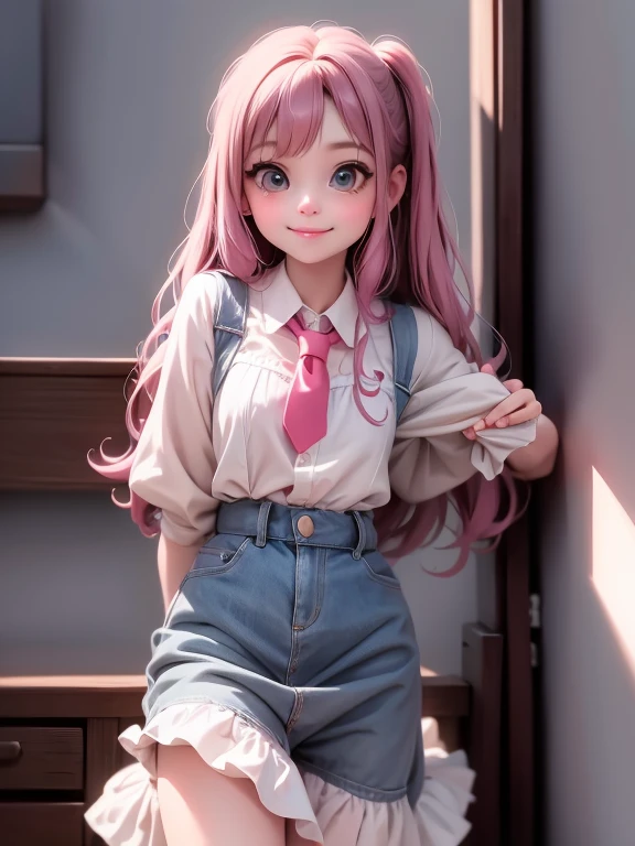 a cute girl smiling