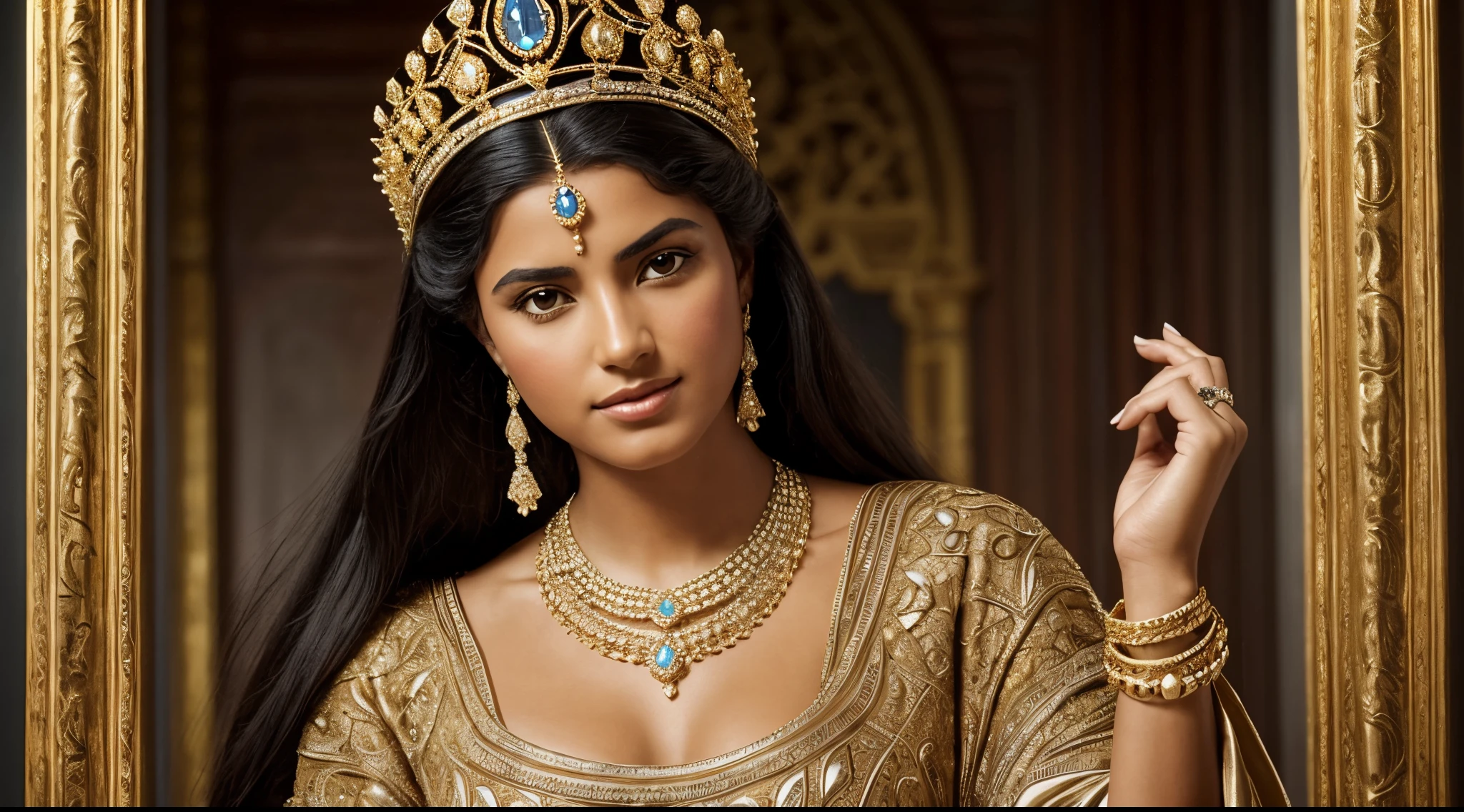 Although the Bible does not provide specific details about Jezebel's physical appearance and style of dress, we can make conjectures based on the practices and styles of the time. As a Phoenician queen, it is reasonable to assume that she incorporated elements of her people's fashion and culture.
Jezebel, as a prominent figure at court, likely wore luxurious, ornate clothing, reflecting her royal position and taste for opulence. One can imagine finely woven garments, perhaps from rich fabrics such as silk or linen, adorned with elaborate embroidery, jewelry, and intricate details.
As for her physiognomy, she probably had typical Phoenician characteristics, which included dark eyes, black hair and more tanned skin. The beauty standards of the time may have emphasized elegance and majestic presence, characteristics that a queen would certainly seek to enhance.
Regarding accessories, as queen, Jezebel would have worn a variety of jewelry to enhance her beauty and status. This could include necklaces, earrings, bracelets and rings adorned with precious gems and valuable metals such as gold and silver.
As for the crown, it is likely that she wore an elaborate and ornate crown, perhaps inlaid with precious stones. The style of the crown would have reflected Phoenician culture, possibly featuring intricate designs and symbolism relevant to the religious and political context of the time.