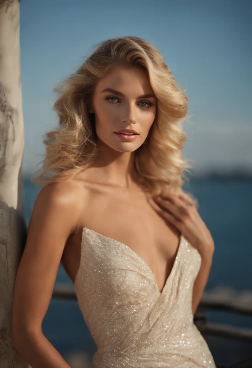 ((Masterpiece)), ((Best quality)), 8K, HD, Super detail, (woman), (white dresses,Set with yellow gold edges), (The blonde hair shawl was scattered), (expression closed eyes) (Sleep in the car 1.6) (Full body display 1.4) The artwork is a masterpiece, With the best quality and super details, Shot in 8K HD. photographrrealistic, Realistic, Very detailed illustrations are realistic, Octane rendering