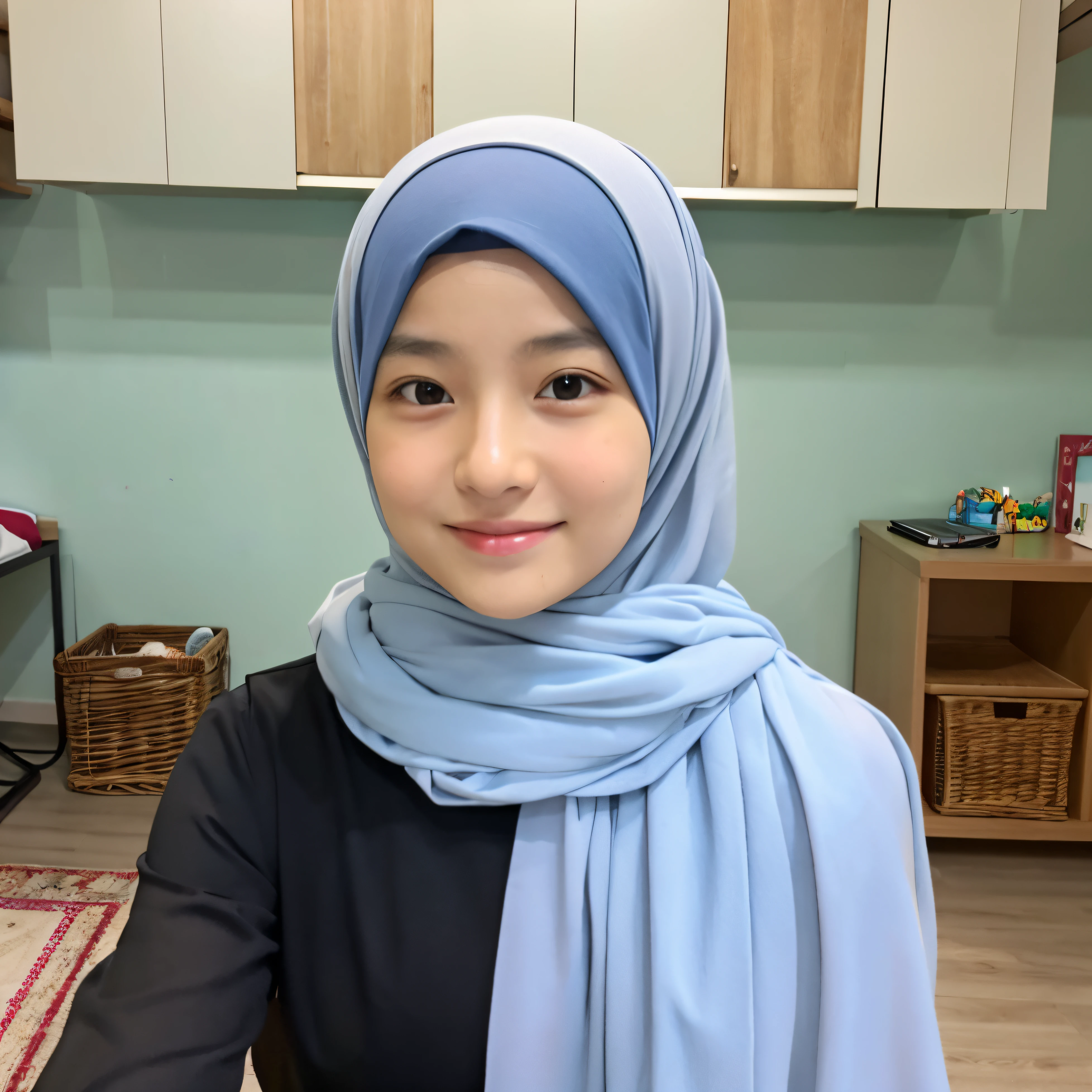 there is a woman wearing a scarf and smiling for the camera, shawl, faridah malik, inspired by Fathi Hassan, white hijab, inspired by Nazmi Ziya Guran, inspired by Naza, hijab, inspired by Shaddy Safadi, malaysian, scarf, inspired by Mym Tuma, zenra taliyah, inspired by Ni Yuanlu