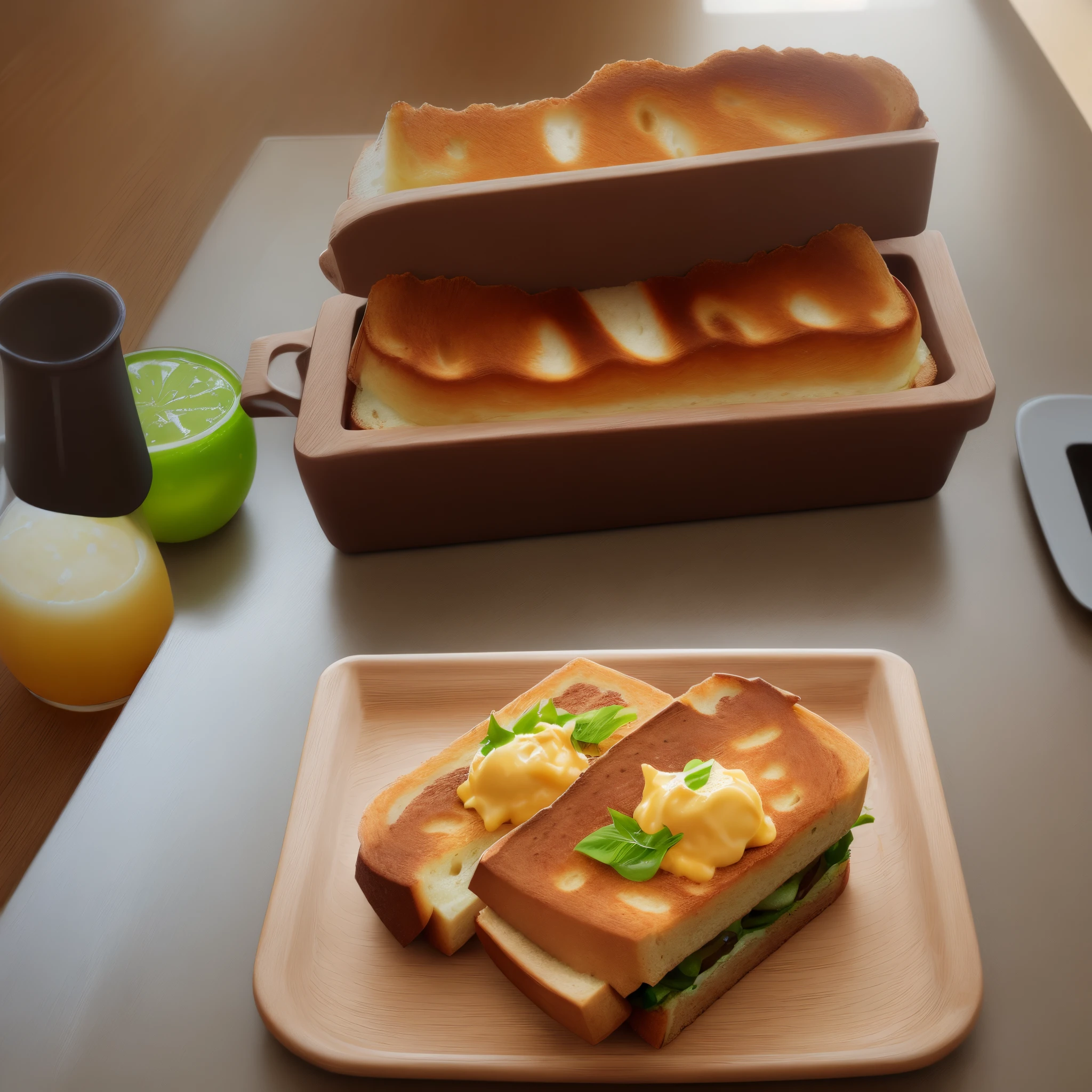 Eine Scheibe Tost die cool aussieht
