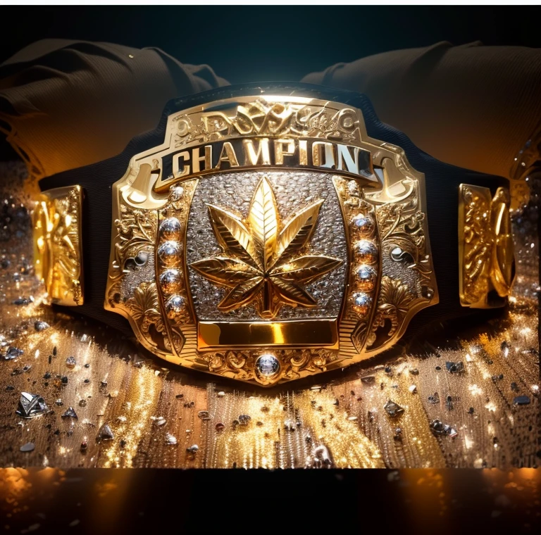 a close up of a gold belt with a marijuana leaf on it, gold belt, world championship fight, B B W, BBW,  2025, hbo showtime boxing, 2024, 2 0 2 4, league of legends champion, closeup!!!!!!, 2023, 2 0 2 3, 2 0 2 2