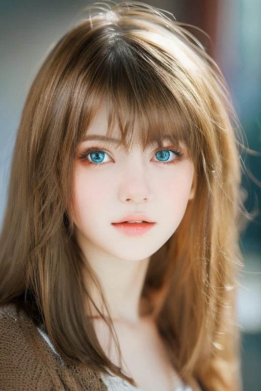 best quality, masterpiece, (realistic:1. 2), 1 girl, brown hair, brown eyes, Front, detailed face, beautiful eyes