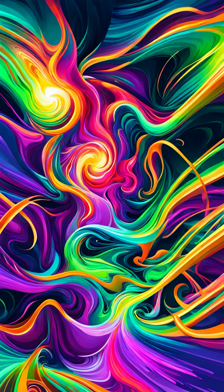 bold neon colors, cartoon style illustration of a Work process of UX Design as she sees the world while experiencing hallucinations, stoned, splash art, splashed neon colors, (iridiscent glowy smoke) ((motion effects)), best quality, wallpaper art, UHD, centered image, ((flat colors)), (cel-shading style) very bold neon colors, ((high saturation)) ink lines, psychedelic environment