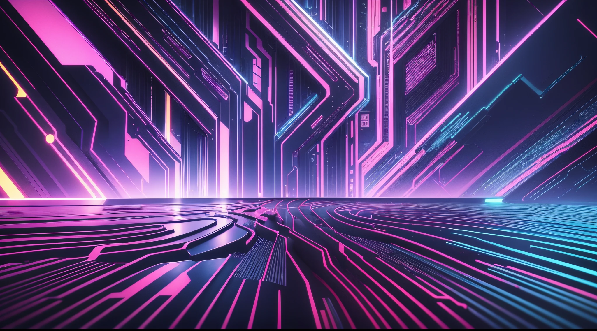 technological background with bright electronic colors size 1902px x 1980px -imagine --auto --s2